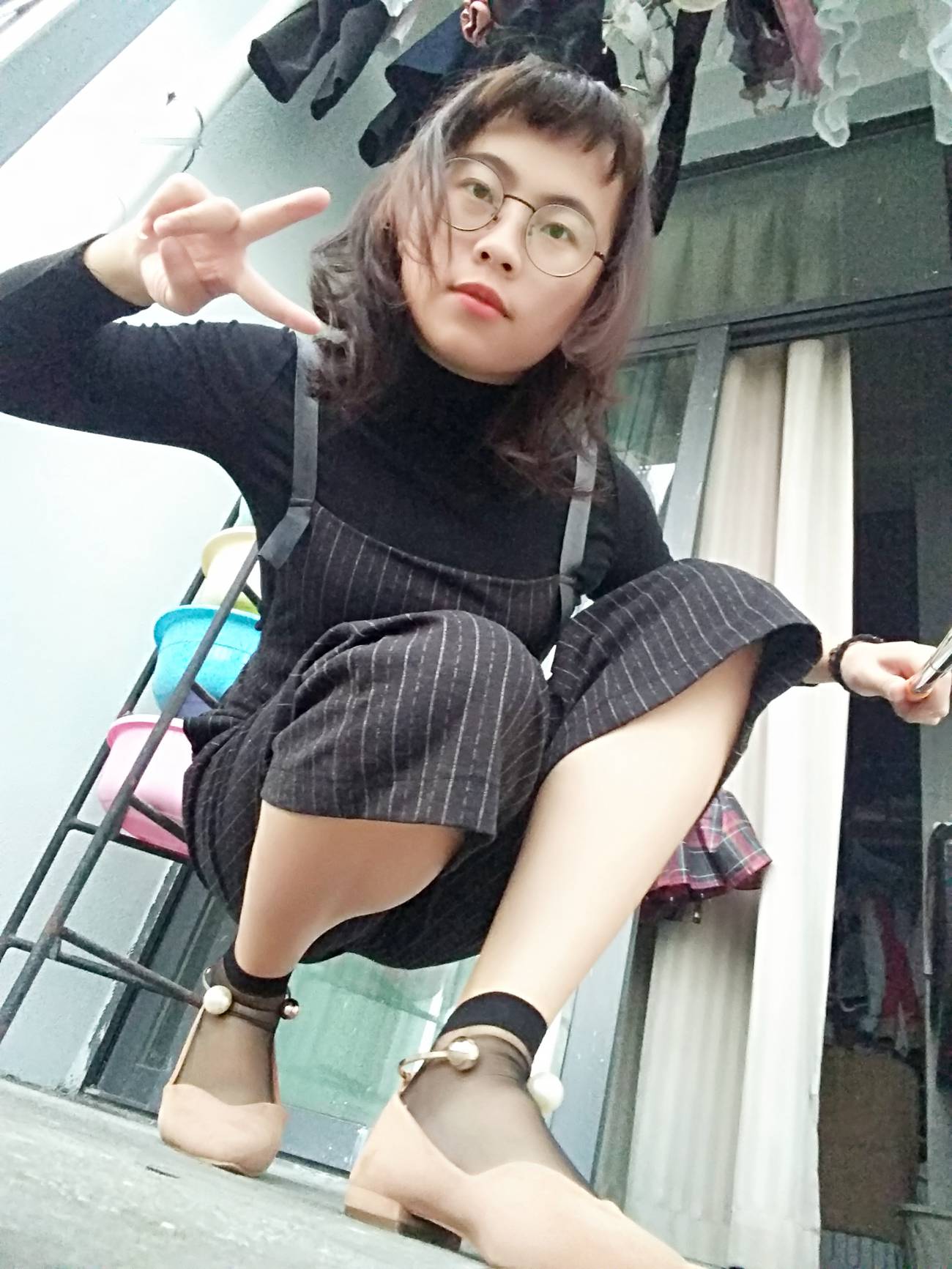 图片[59]-学妹校园寝室短丝系列004期 沈惠玲[63P] – 速更版-美库