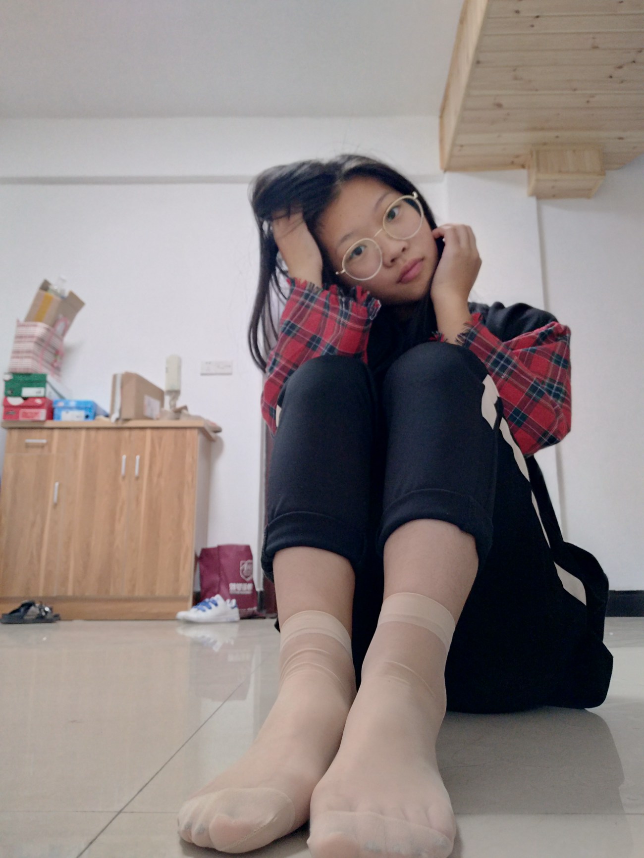 图片[49]-学妹校园寝室短丝系列006期 洪婷婷[83P] – 速更版-美库