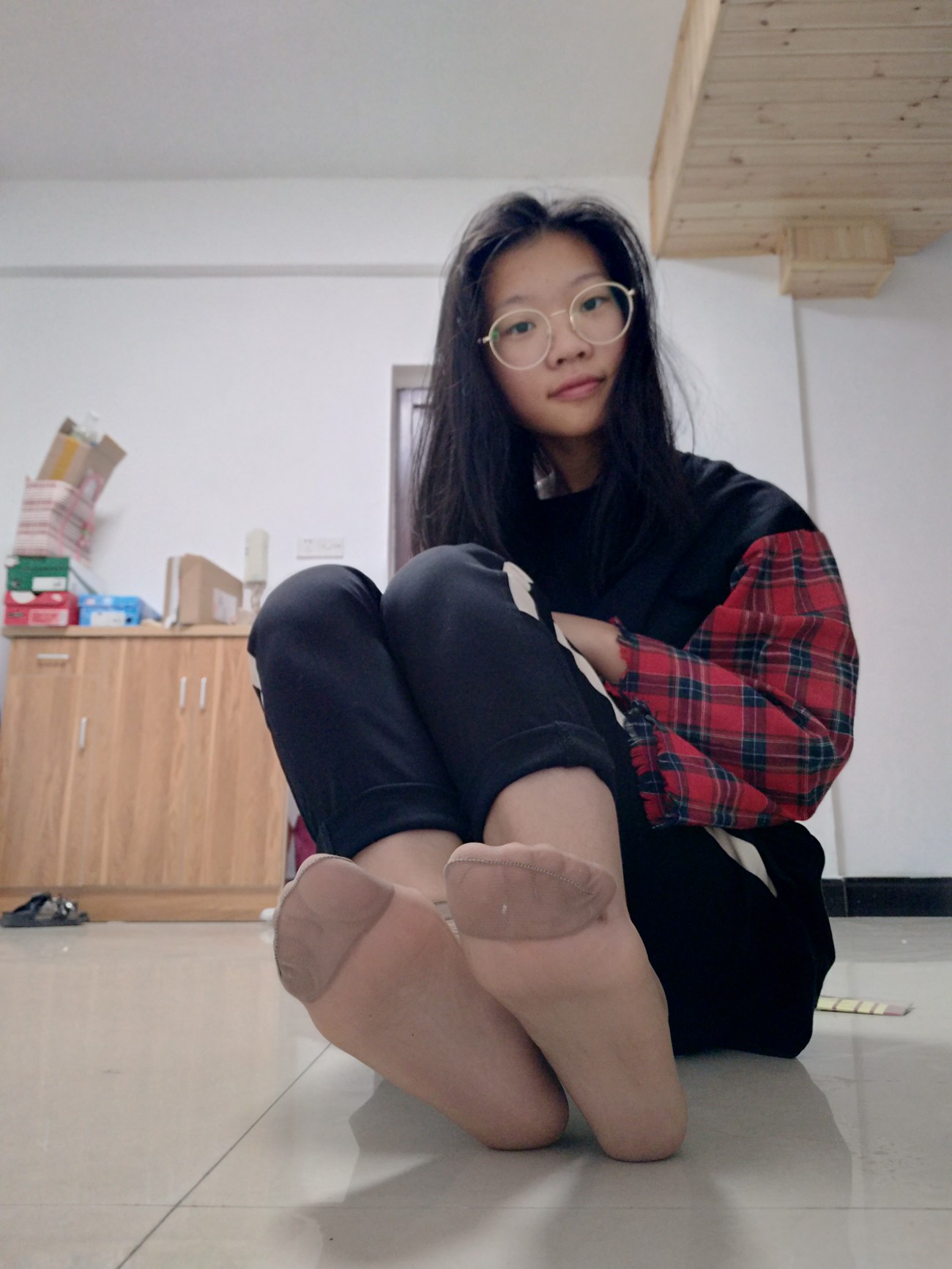 图片[54]-学妹校园寝室短丝系列006期 洪婷婷[83P] – 速更版-美库