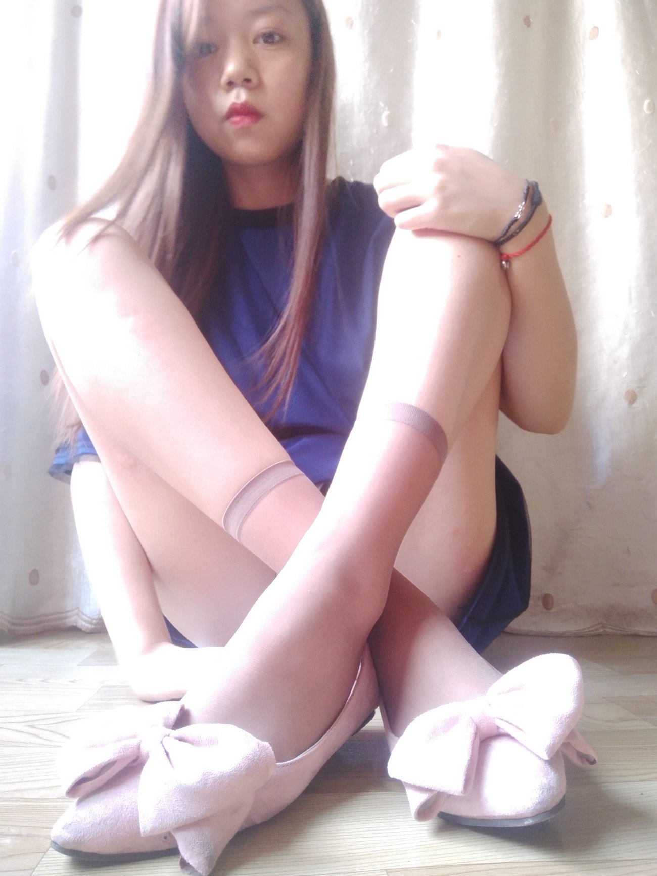 图片[30]-学妹校园寝室短丝系列008期 蕾蕾[41P] – 速更版-美库