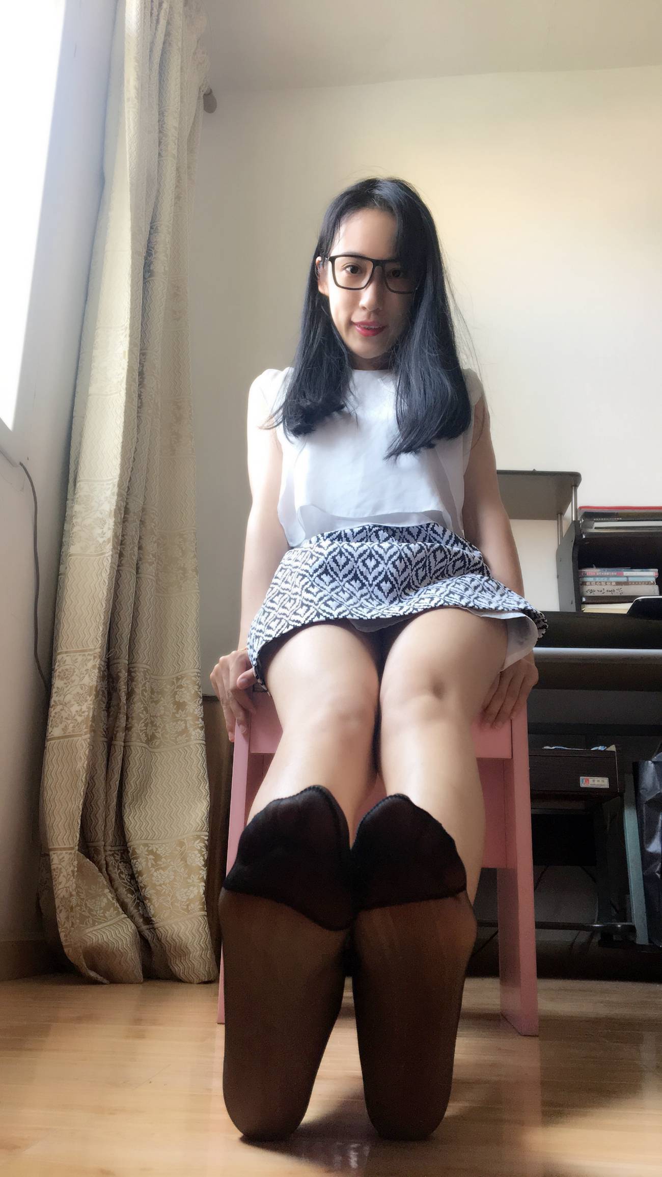 图片[39]-学妹校园寝室短丝系列008期 蕾蕾[41P] – 速更版-美库