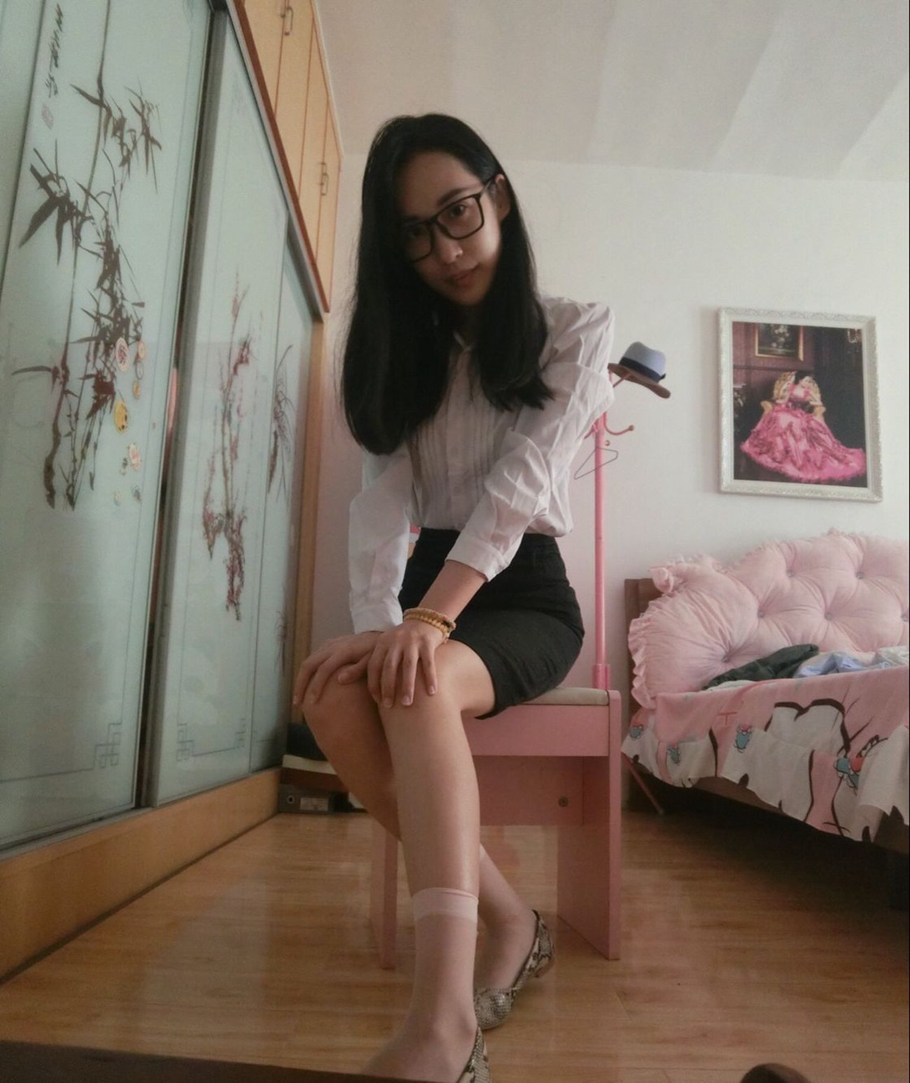 图片[41]-学妹校园寝室短丝系列008期 蕾蕾[41P] – 速更版-美库