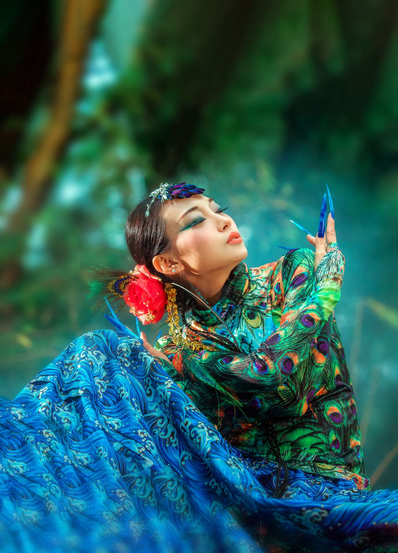 图片[18]-[YITUYU艺图语] 2021.08.18 孔雀林 青萧 [32P] – 速更版-美库