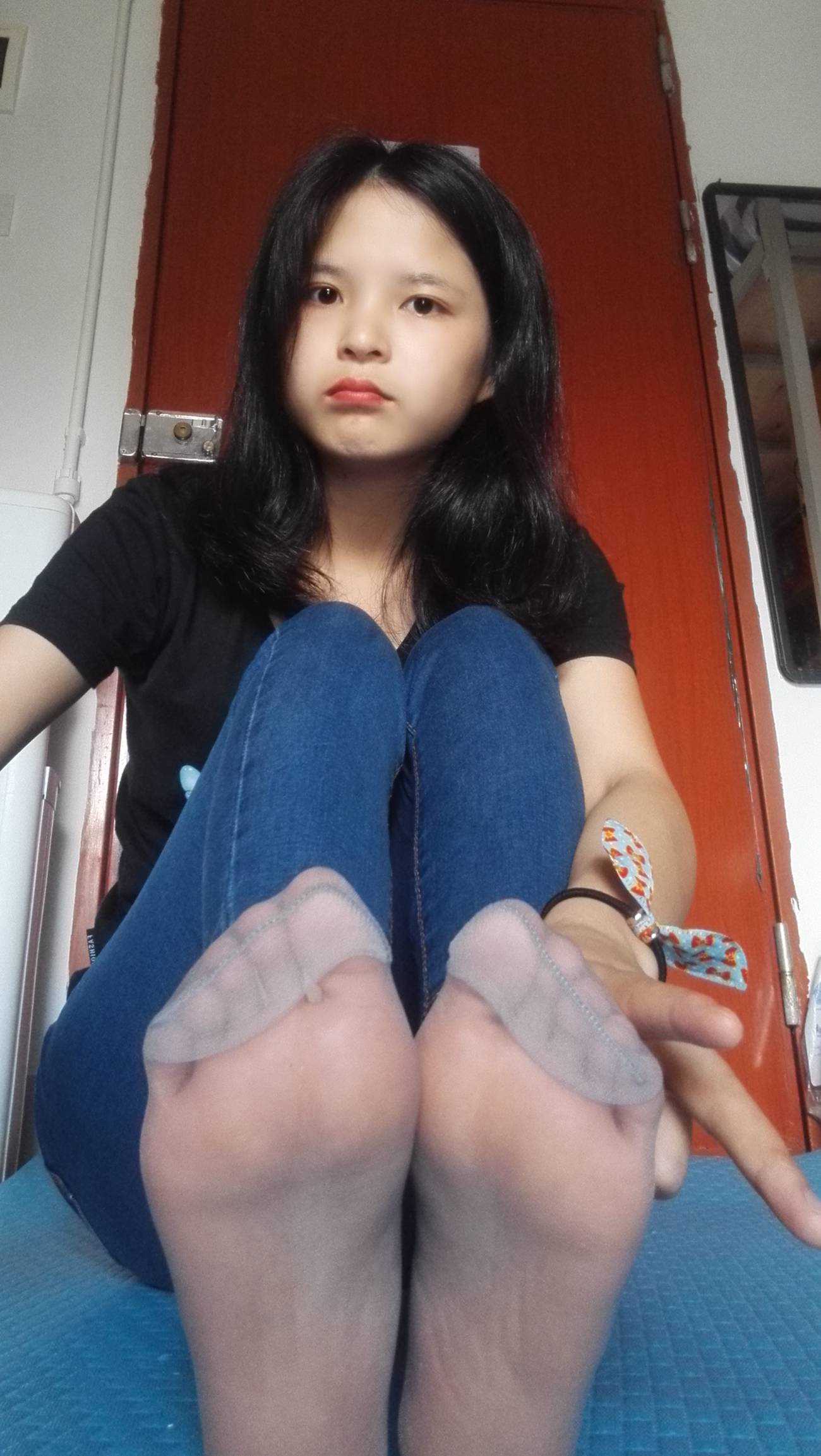 图片[30]-学妹校园寝室短丝系列011期 红萍[71P] – 速更版-美库