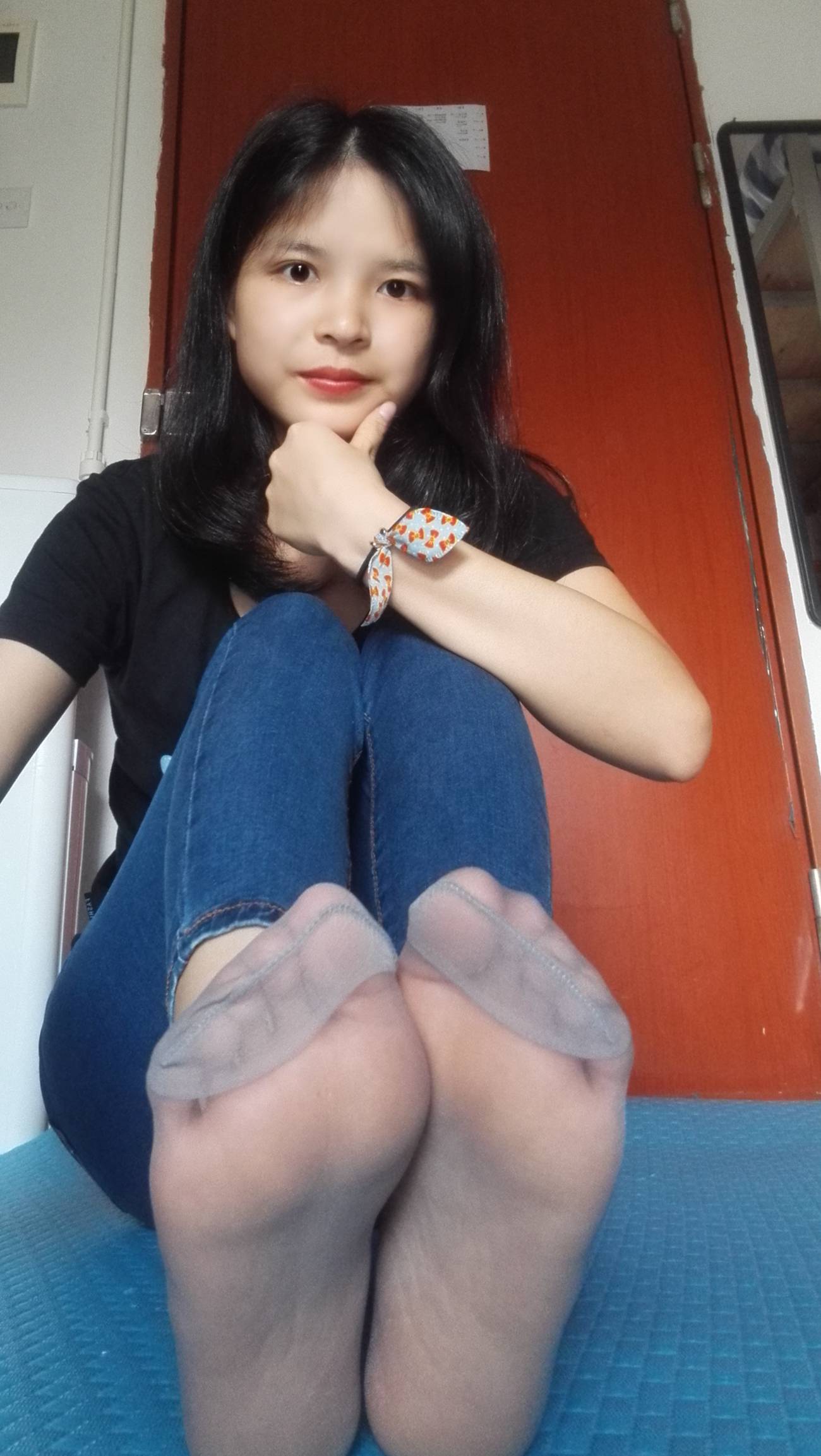 图片[31]-学妹校园寝室短丝系列011期 红萍[71P] – 速更版-美库