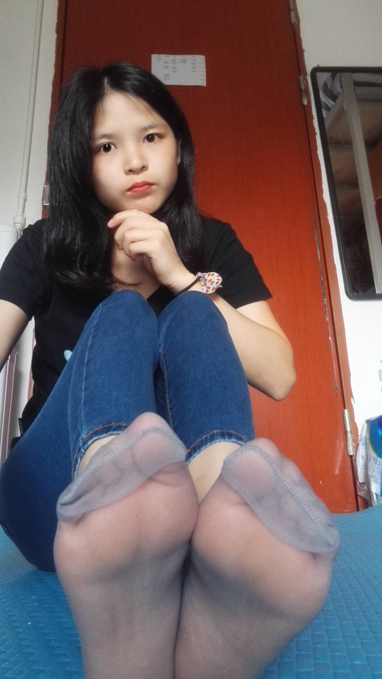 图片[33]-学妹校园寝室短丝系列011期 红萍[71P] – 速更版-美库