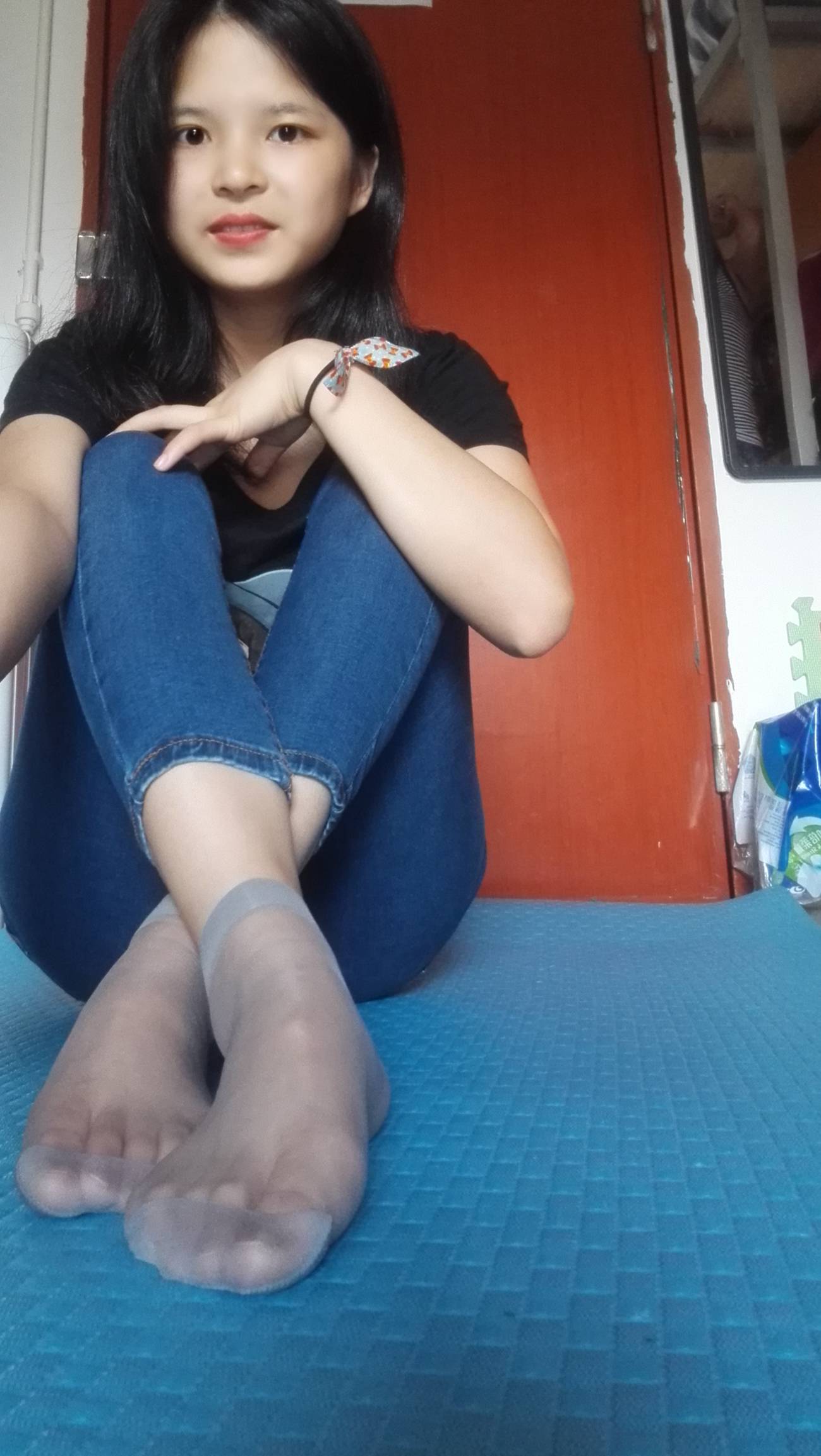 图片[37]-学妹校园寝室短丝系列011期 红萍[71P] – 速更版-美库