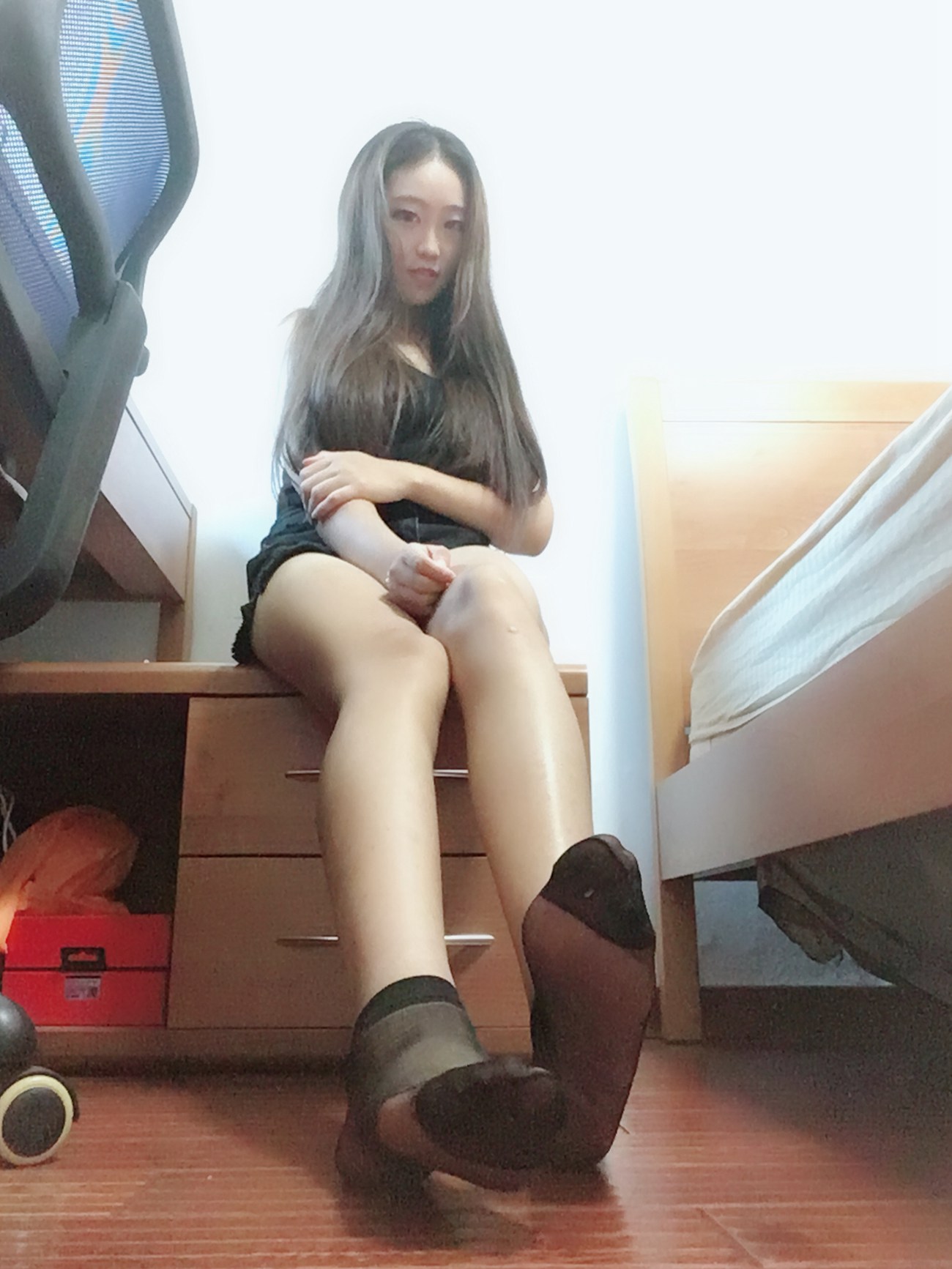 图片[79]-学妹校园寝室短丝系列010期 曾雨柔[96P] – 速更版-美库