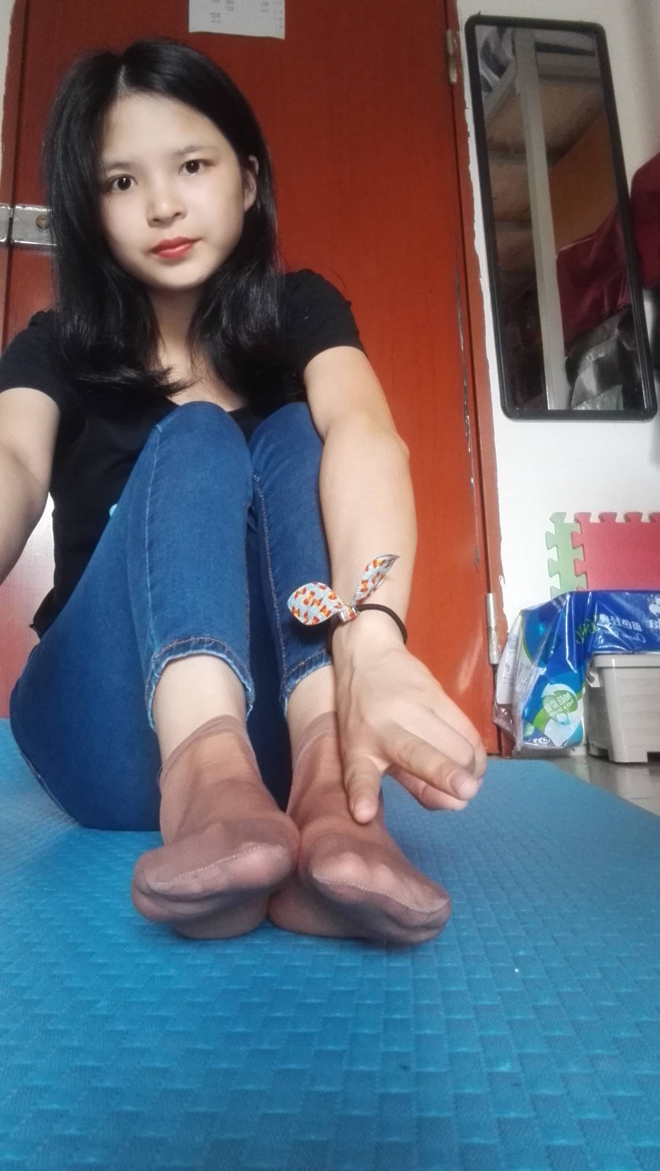 图片[43]-学妹校园寝室短丝系列011期 红萍[71P] – 速更版-美库