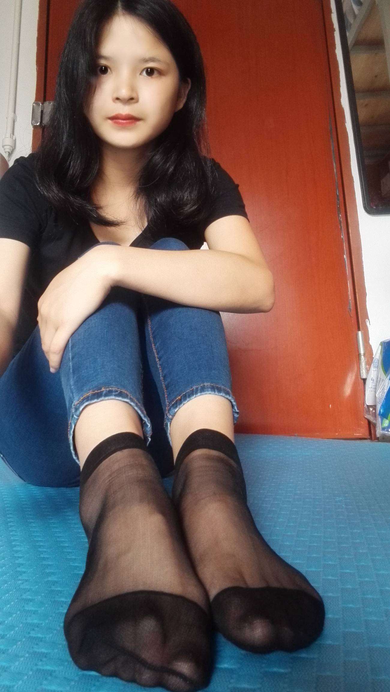 图片[56]-学妹校园寝室短丝系列011期 红萍[71P] – 速更版-美库