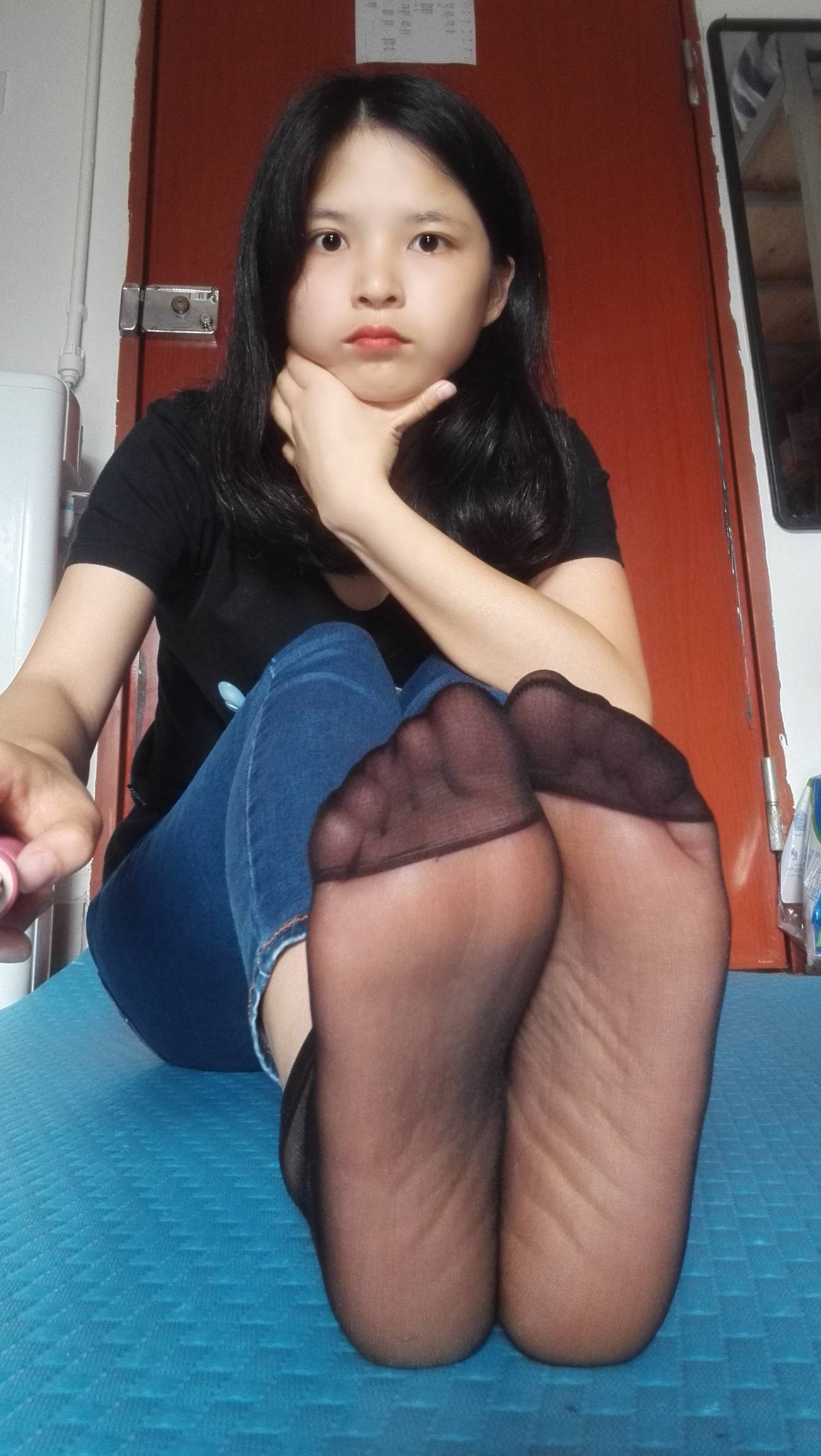 图片[58]-学妹校园寝室短丝系列011期 红萍[71P] – 速更版-美库