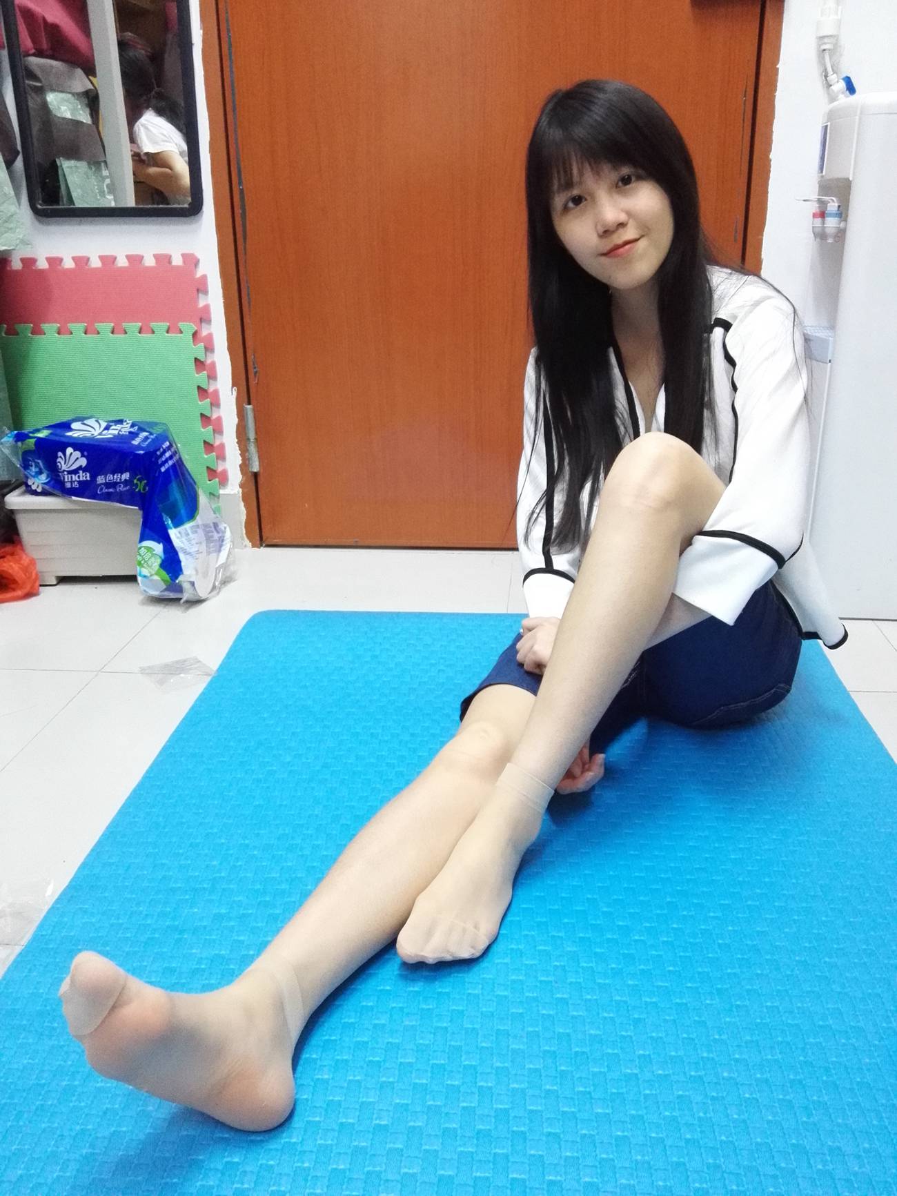 图片[71]-学妹校园寝室短丝系列011期 红萍[71P] – 速更版-美库