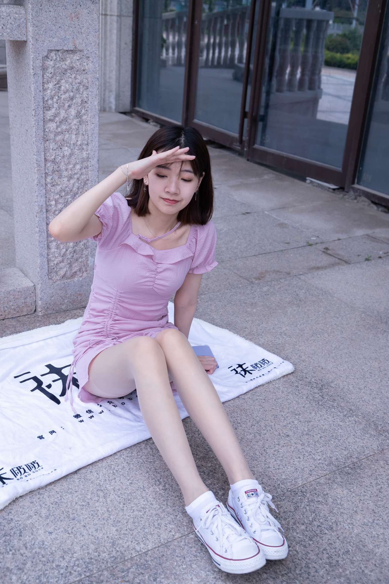 图片[16]-[BoBoSocks袜啵啵]NO.001 小甜豆-帆布鞋、白棉袜、肉丝[138P] – 速更版-美库