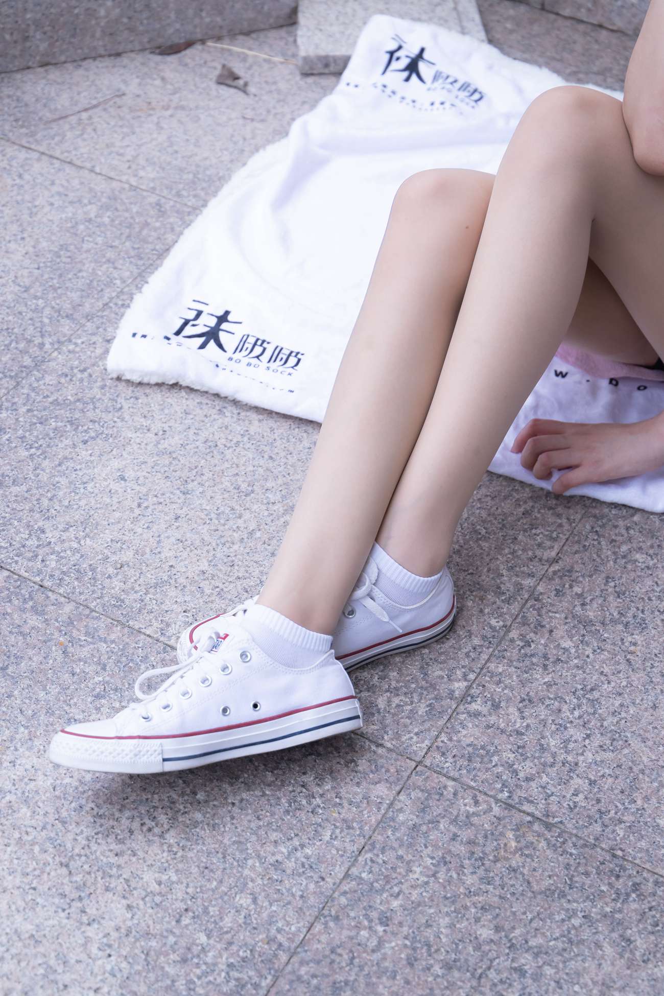 图片[24]-[BoBoSocks袜啵啵]NO.001 小甜豆-帆布鞋、白棉袜、肉丝[138P] – 速更版-美库