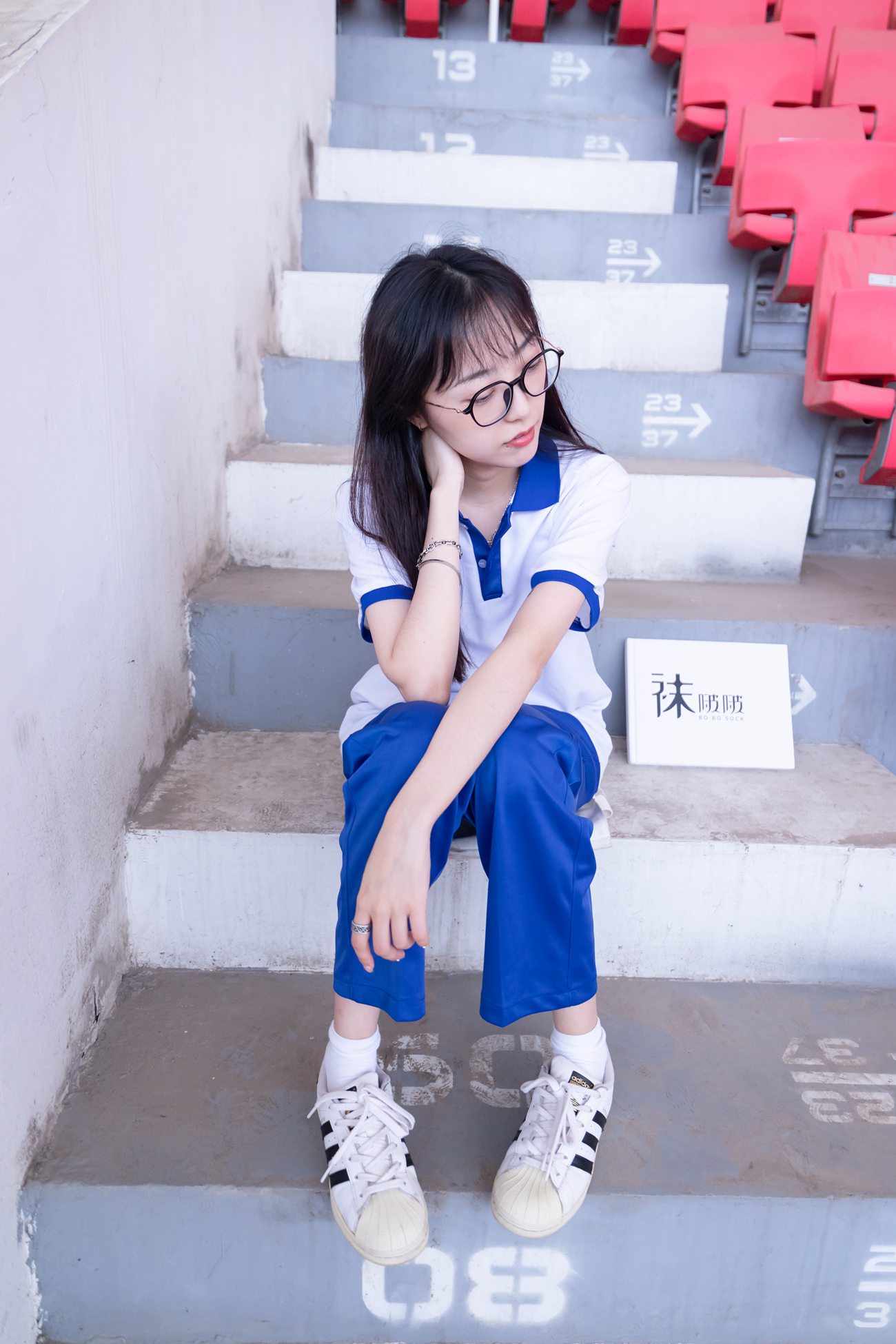 图片[18]-[BoBoSocks袜啵啵]NO.002 稚予-校服、贝壳头、白棉袜、裸足[139P] – 速更版-美库