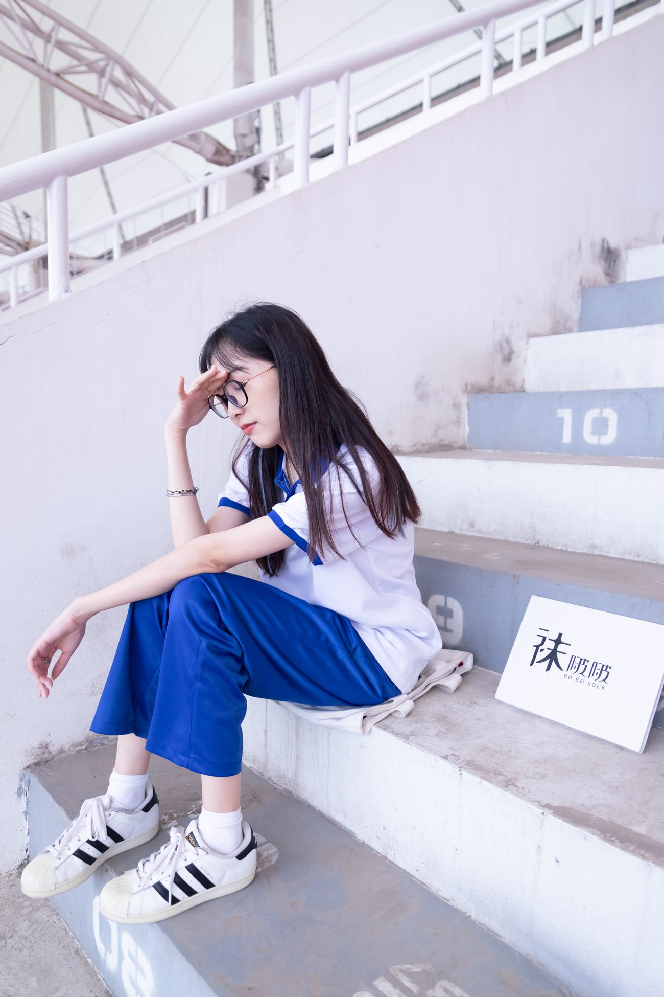 图片[25]-[BoBoSocks袜啵啵]NO.002 稚予-校服、贝壳头、白棉袜、裸足[139P] – 速更版-美库