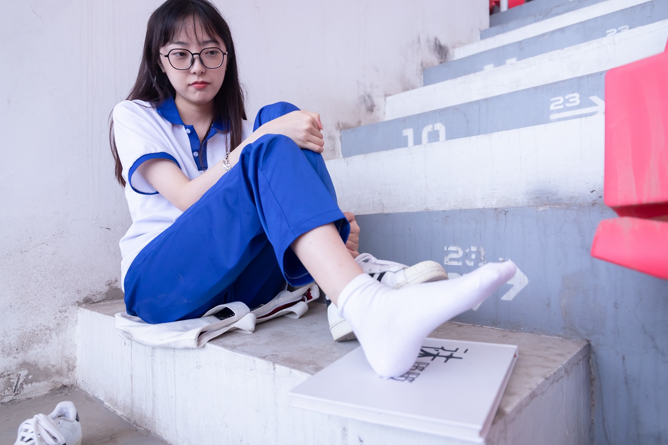 图片[57]-[BoBoSocks袜啵啵]NO.002 稚予-校服、贝壳头、白棉袜、裸足[139P] – 速更版-美库