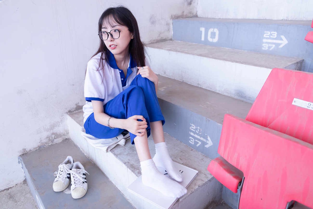 图片[74]-[BoBoSocks袜啵啵]NO.002 稚予-校服、贝壳头、白棉袜、裸足[139P] – 速更版-美库