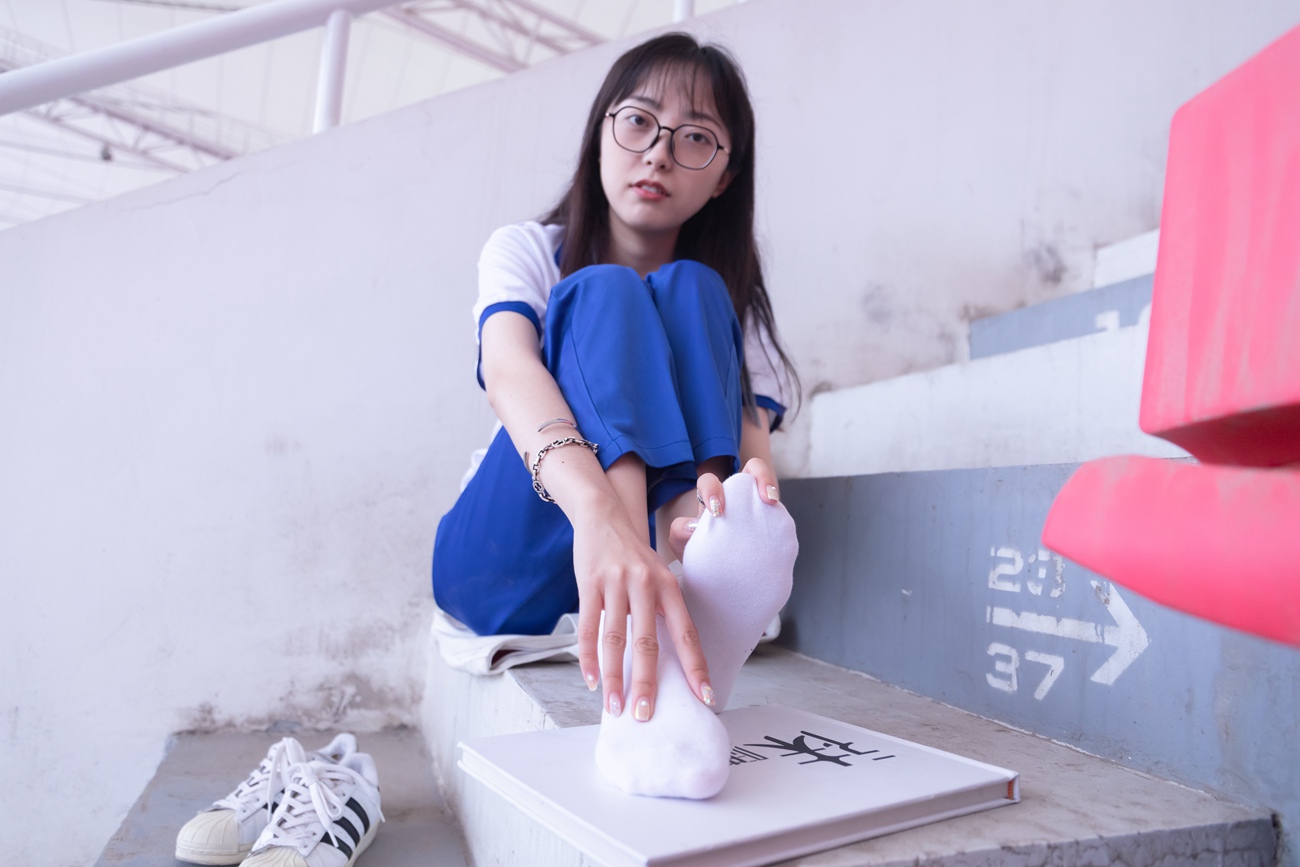 图片[92]-[BoBoSocks袜啵啵]NO.002 稚予-校服、贝壳头、白棉袜、裸足[139P] – 速更版-美库