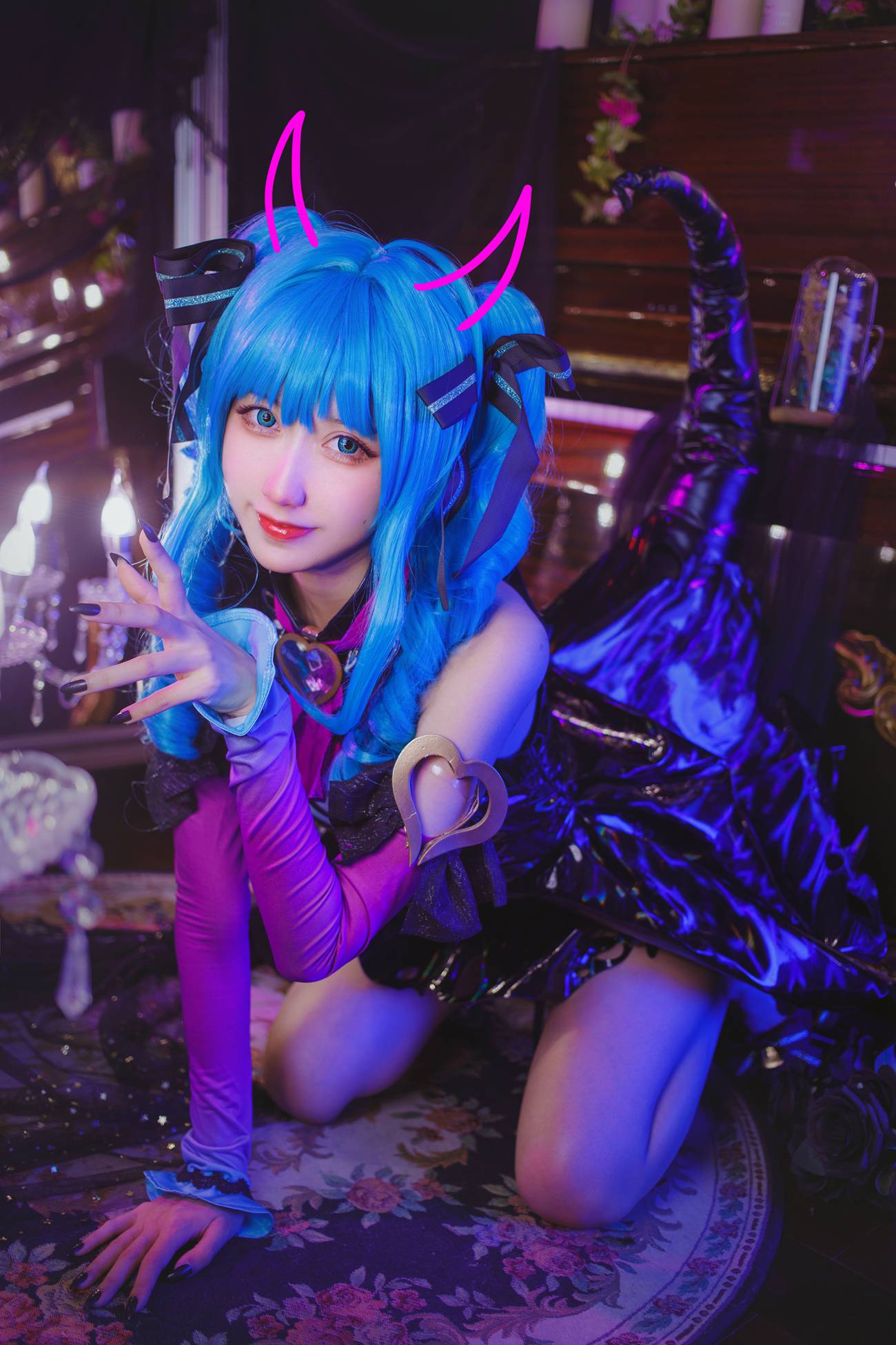 图片[15]-萌系小姐姐木绵绵OwO  miku小恶魔 [19P] – 速更版-美库