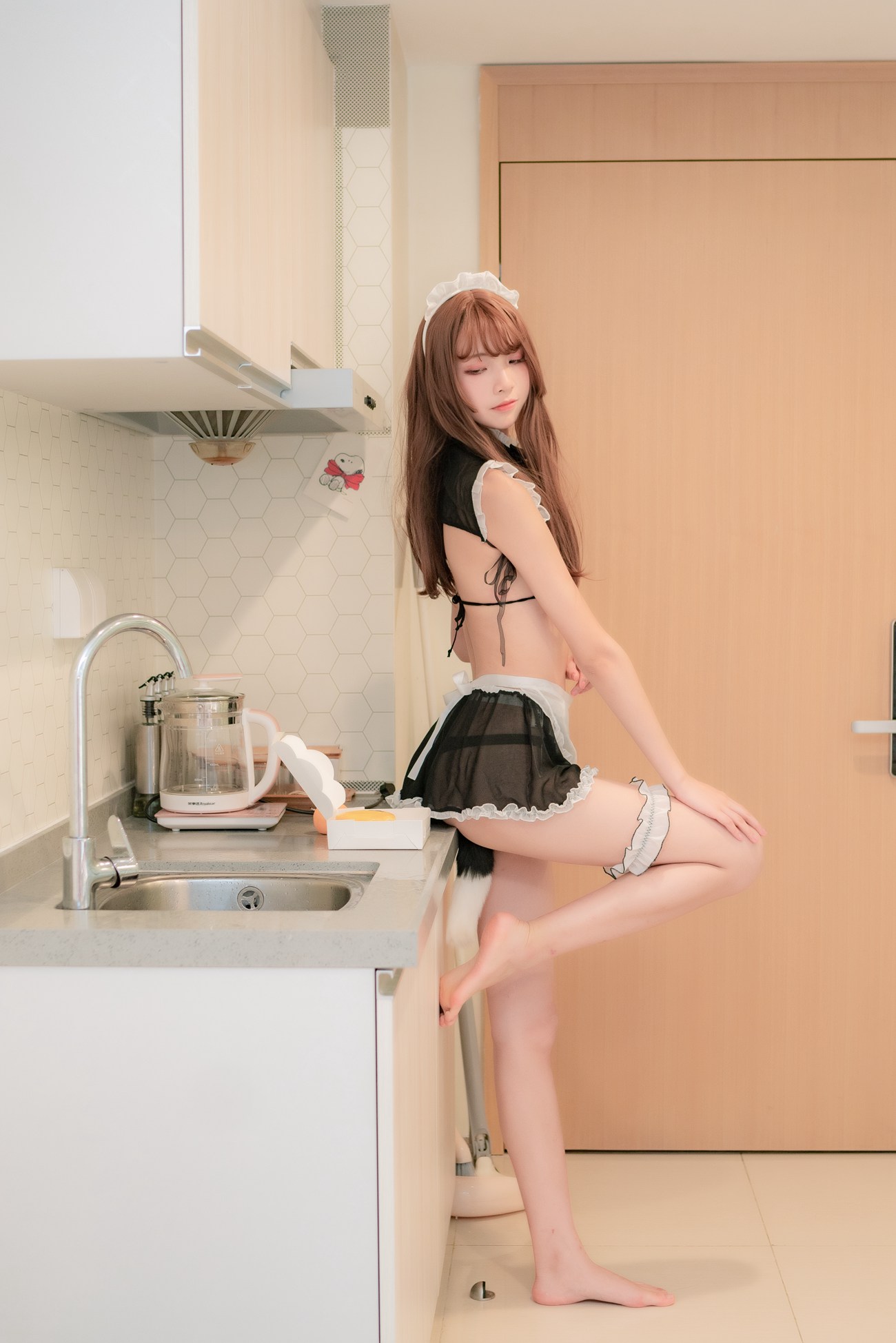 图片[6]-清纯妹子西瓜 – 私房女仆 [14P] – 速更版-美库