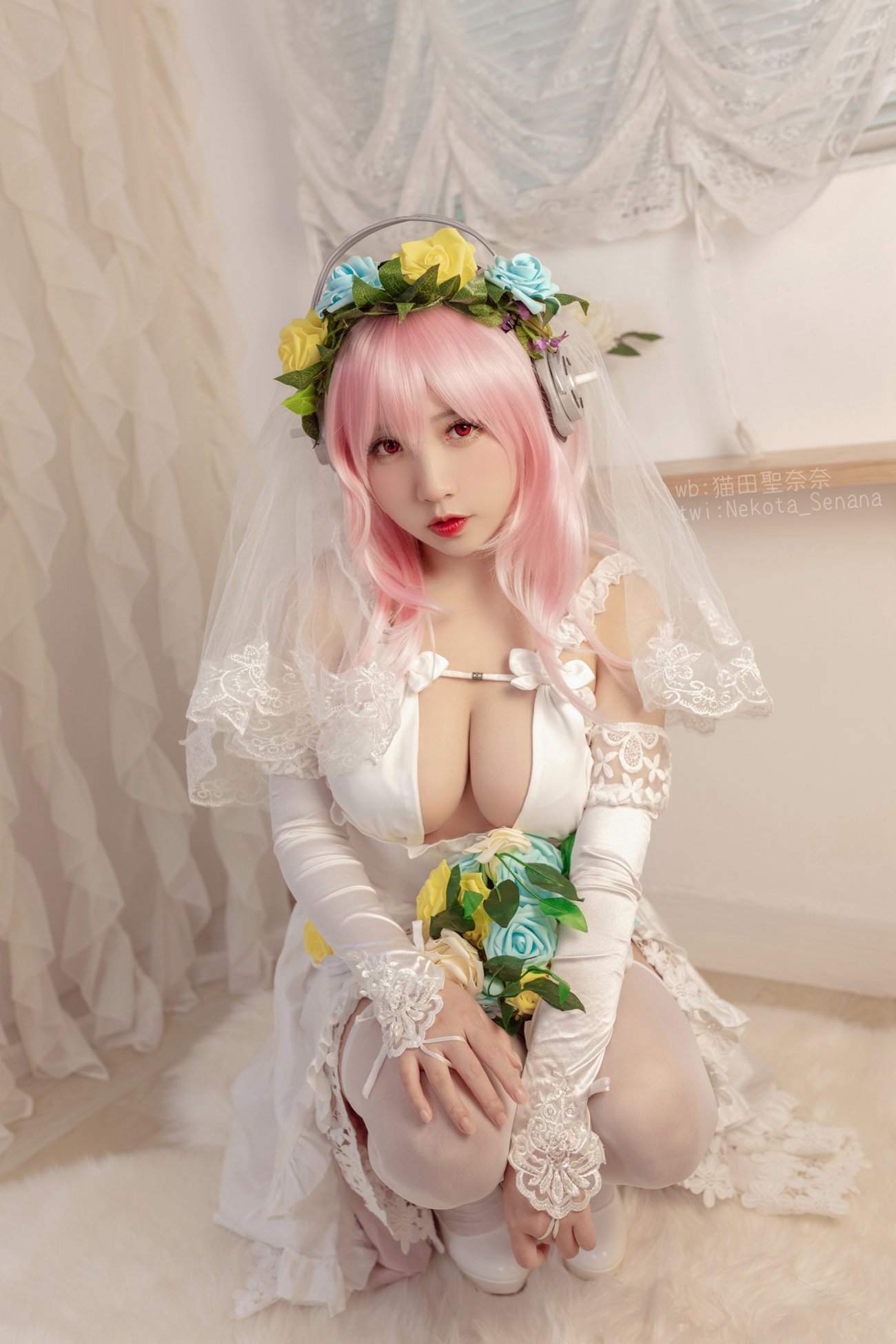 图片[25]-貓田聖奈奈(桃之啾啾)  – 索尼子十周年花嫁[35P] – 速更版-美库