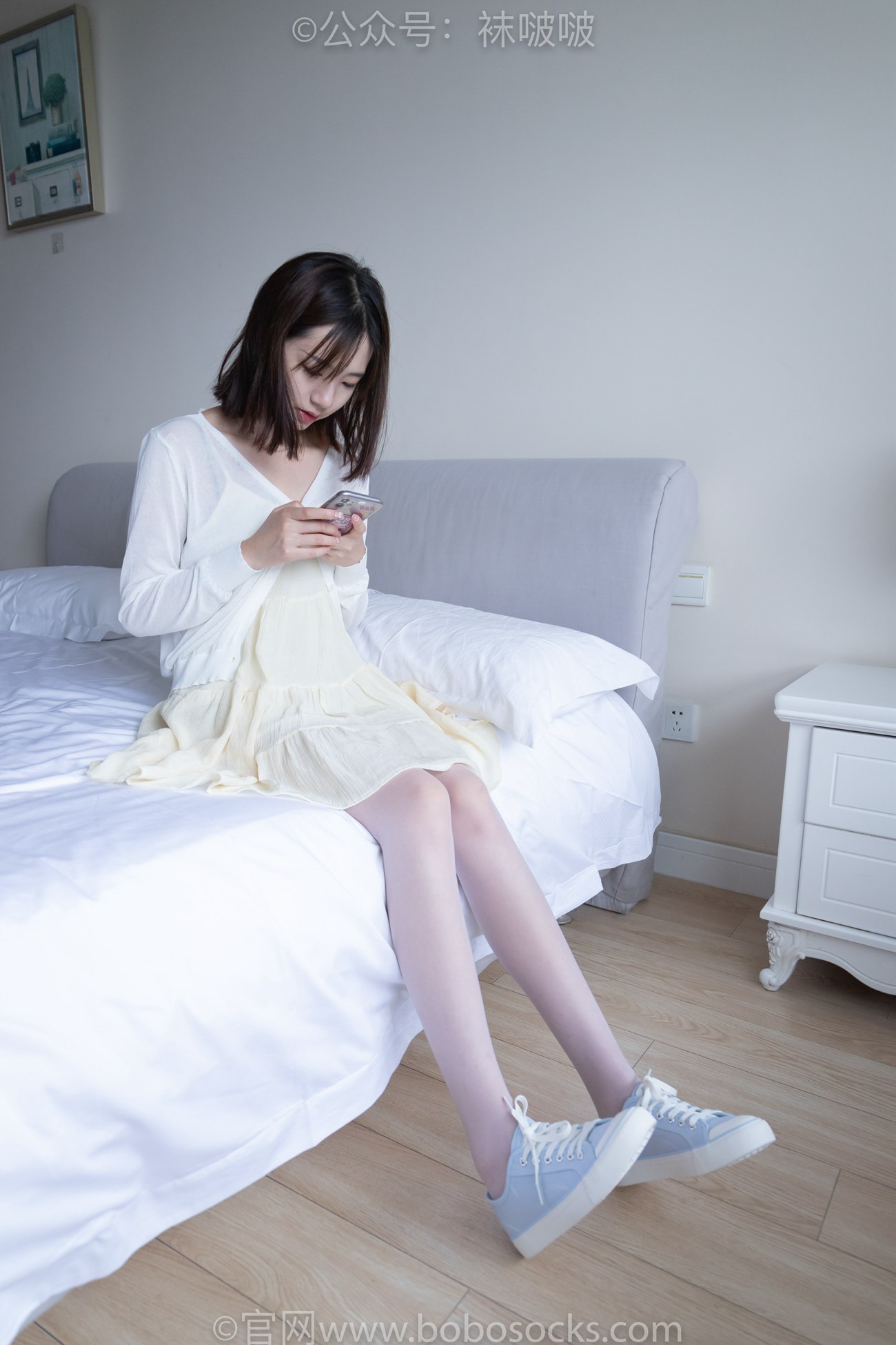 图片[24]-[BoBoSocks袜啵啵]NO.005 小甜豆-帆布鞋、薄白丝[133P] – 速更版-美库