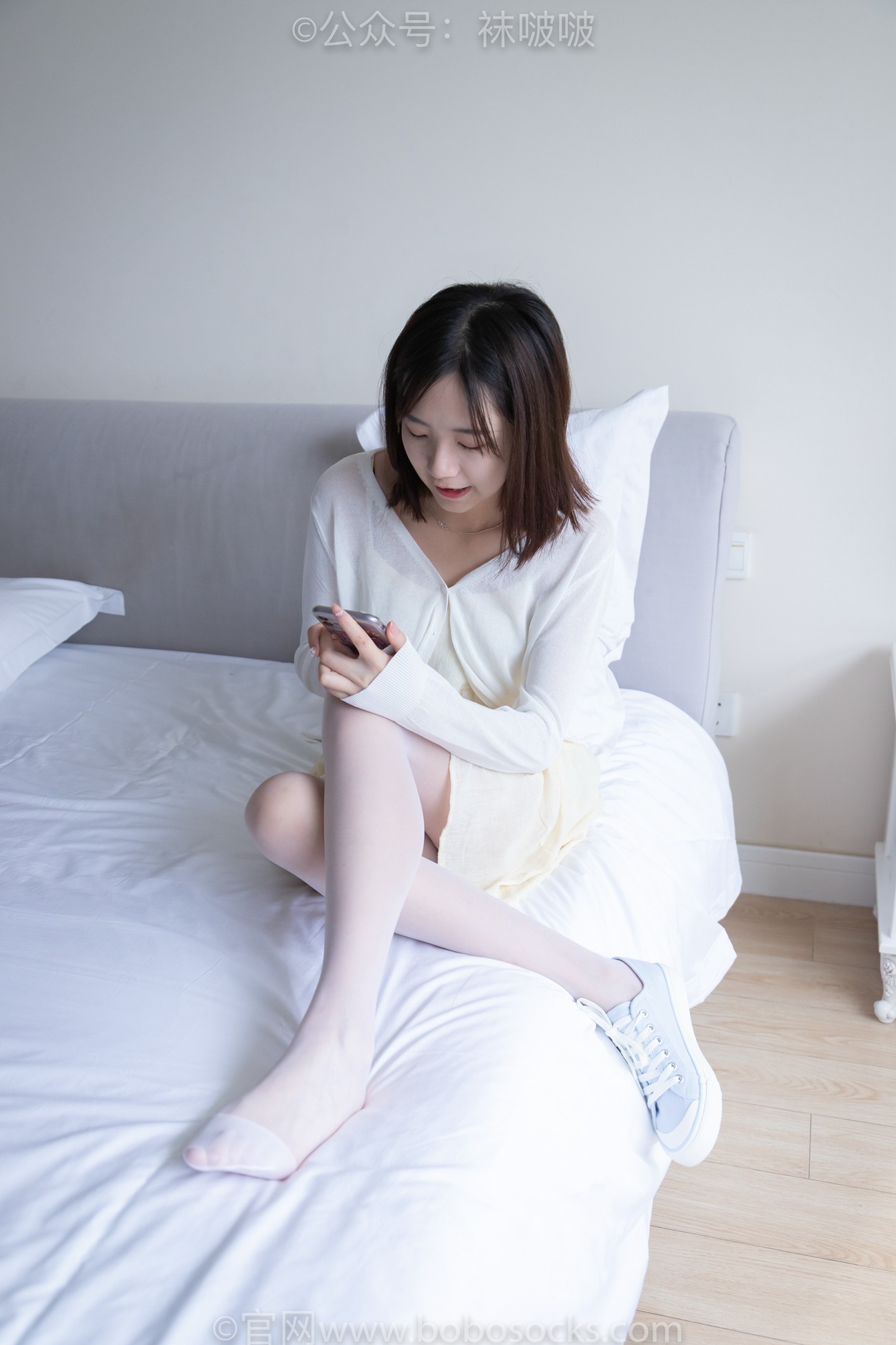 图片[49]-[BoBoSocks袜啵啵]NO.005 小甜豆-帆布鞋、薄白丝[133P] – 速更版-美库