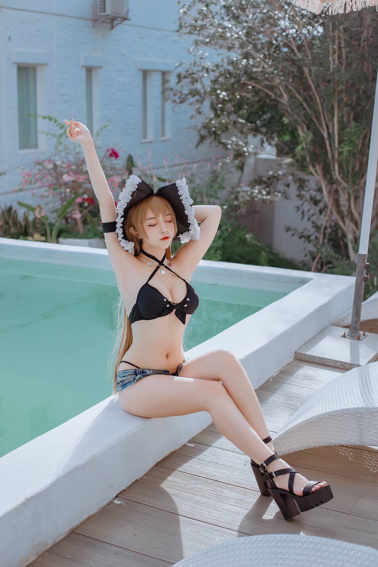 图片[17]-二佐Nisa – 碧蓝 让巴尔泳装[20P] – 速更版-美库