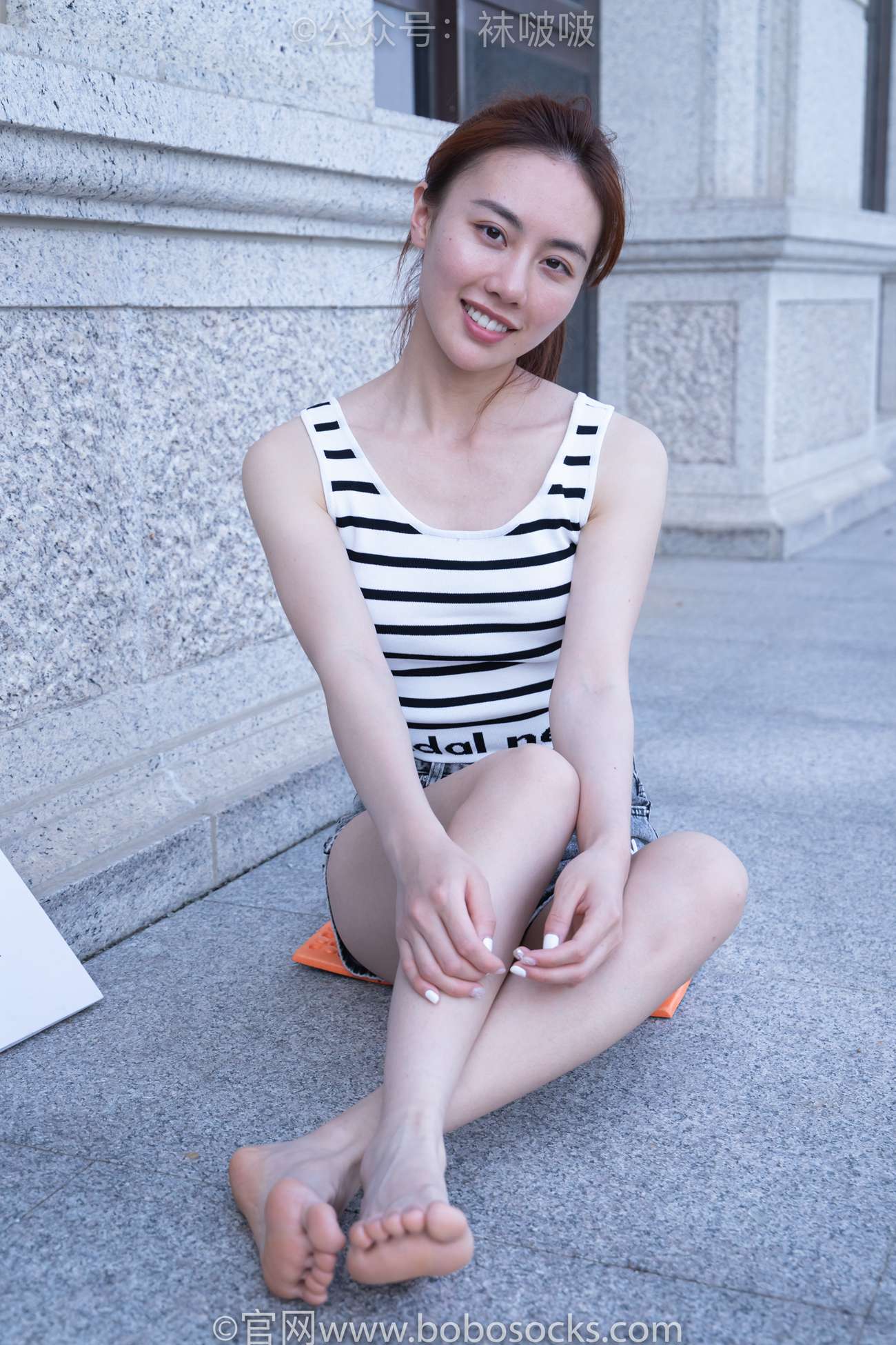 图片[83]-[BoBoSocks袜啵啵]NO.006 小米-运动鞋、白色小腿袜、裸足[130P] – 速更版-美库
