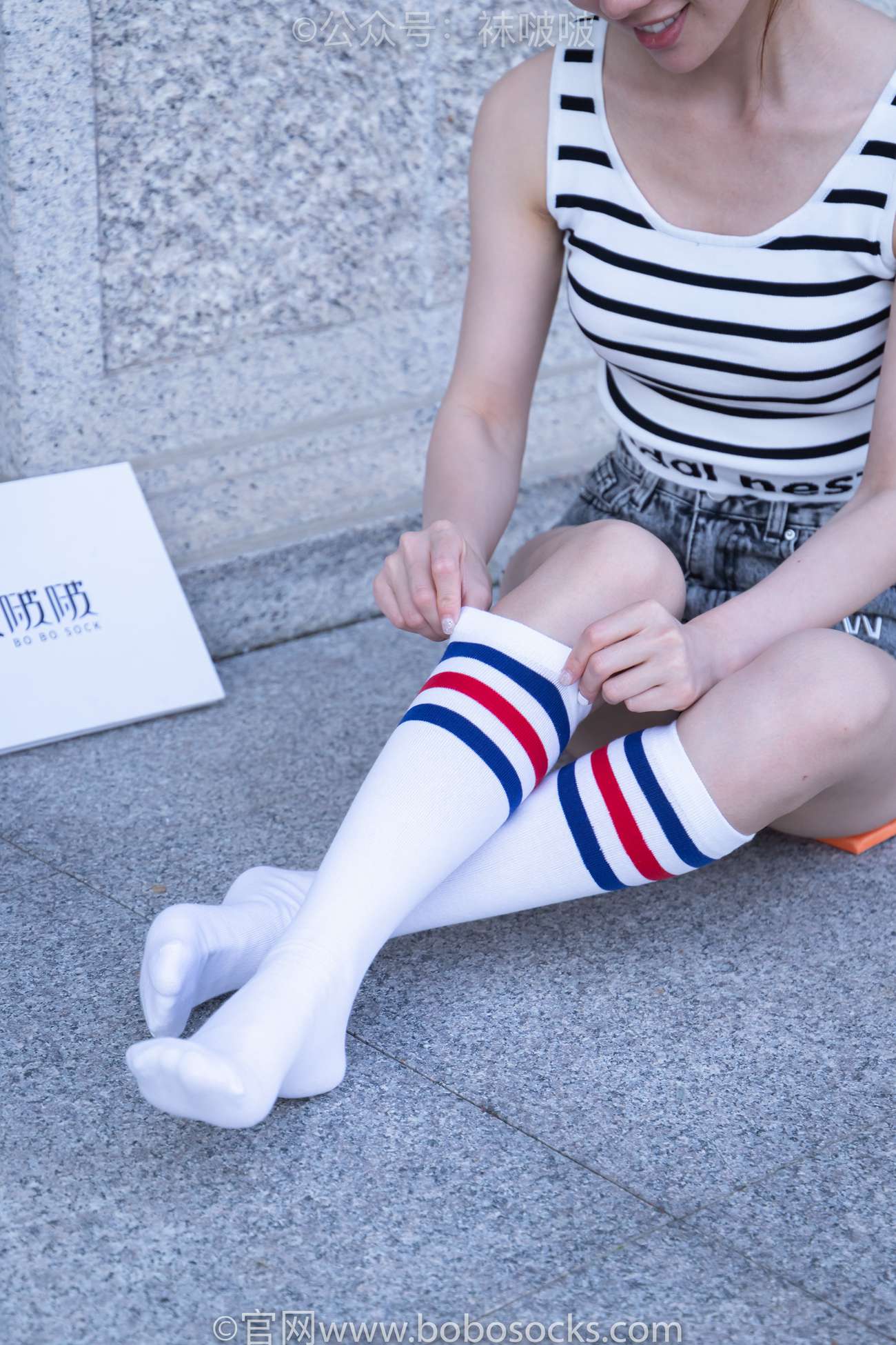 图片[114]-[BoBoSocks袜啵啵]NO.006 小米-运动鞋、白色小腿袜、裸足[130P] – 速更版-美库