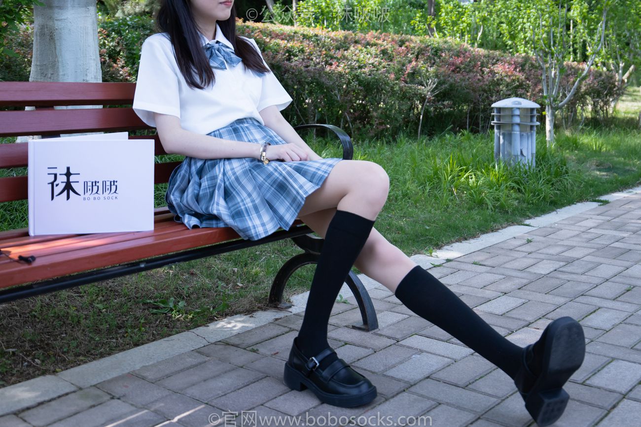 图片[12]-[BoBoSocks袜啵啵]NO.007 稚予-JK制服、皮鞋、黑色中筒棉袜、肉丝[143P] – 速更版-美库