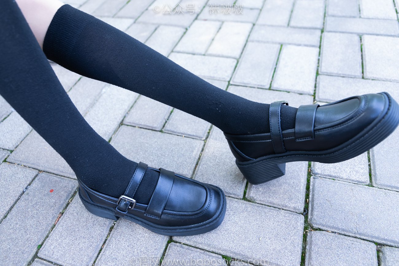 图片[22]-[BoBoSocks袜啵啵]NO.007 稚予-JK制服、皮鞋、黑色中筒棉袜、肉丝[143P] – 速更版-美库