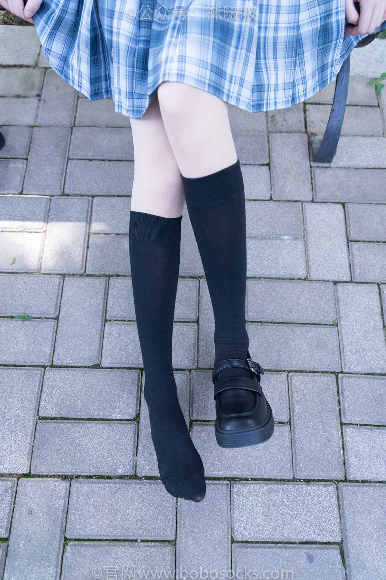 图片[56]-[BoBoSocks袜啵啵]NO.007 稚予-JK制服、皮鞋、黑色中筒棉袜、肉丝[143P] – 速更版-美库
