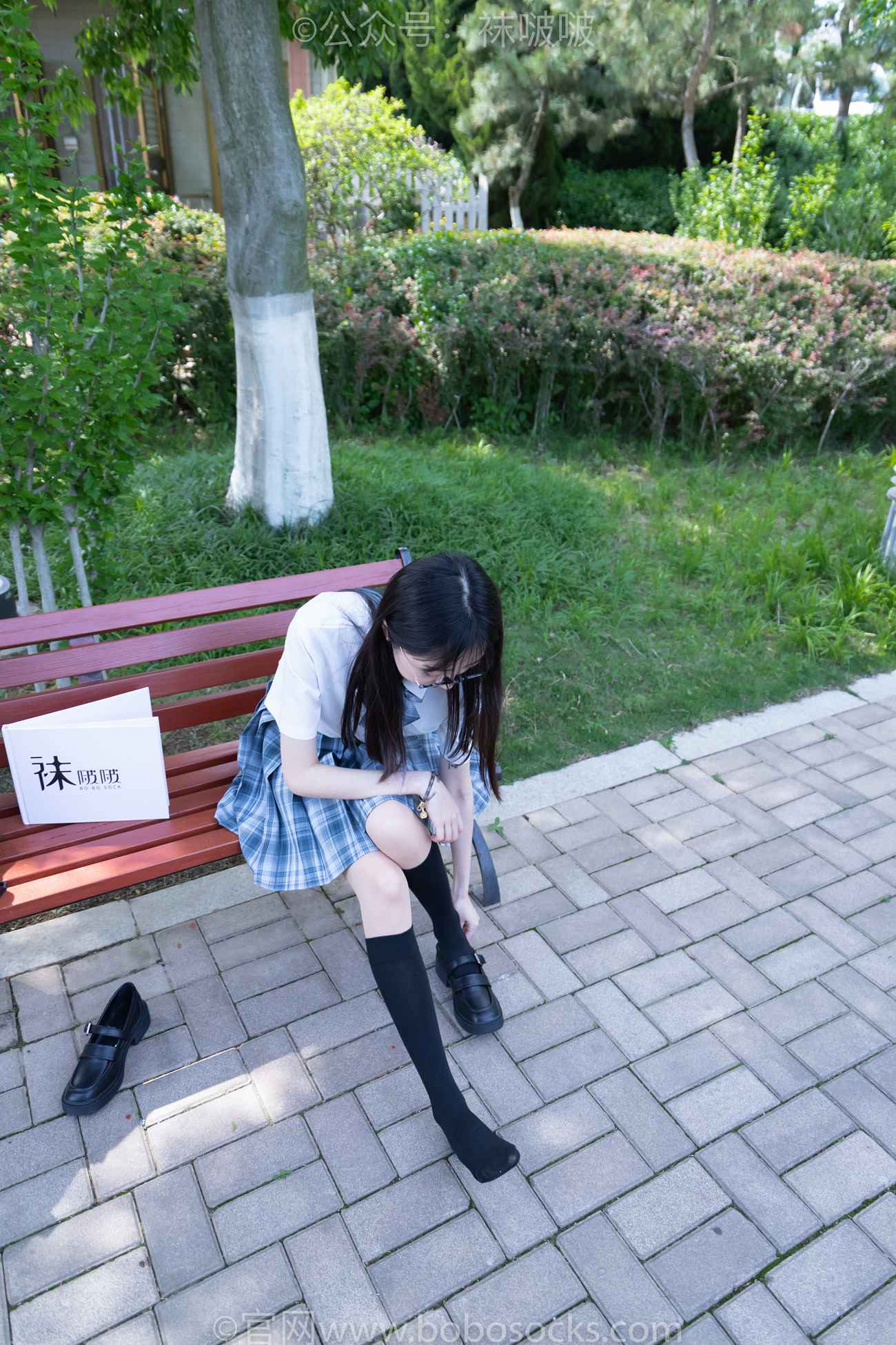 图片[58]-[BoBoSocks袜啵啵]NO.007 稚予-JK制服、皮鞋、黑色中筒棉袜、肉丝[143P] – 速更版-美库