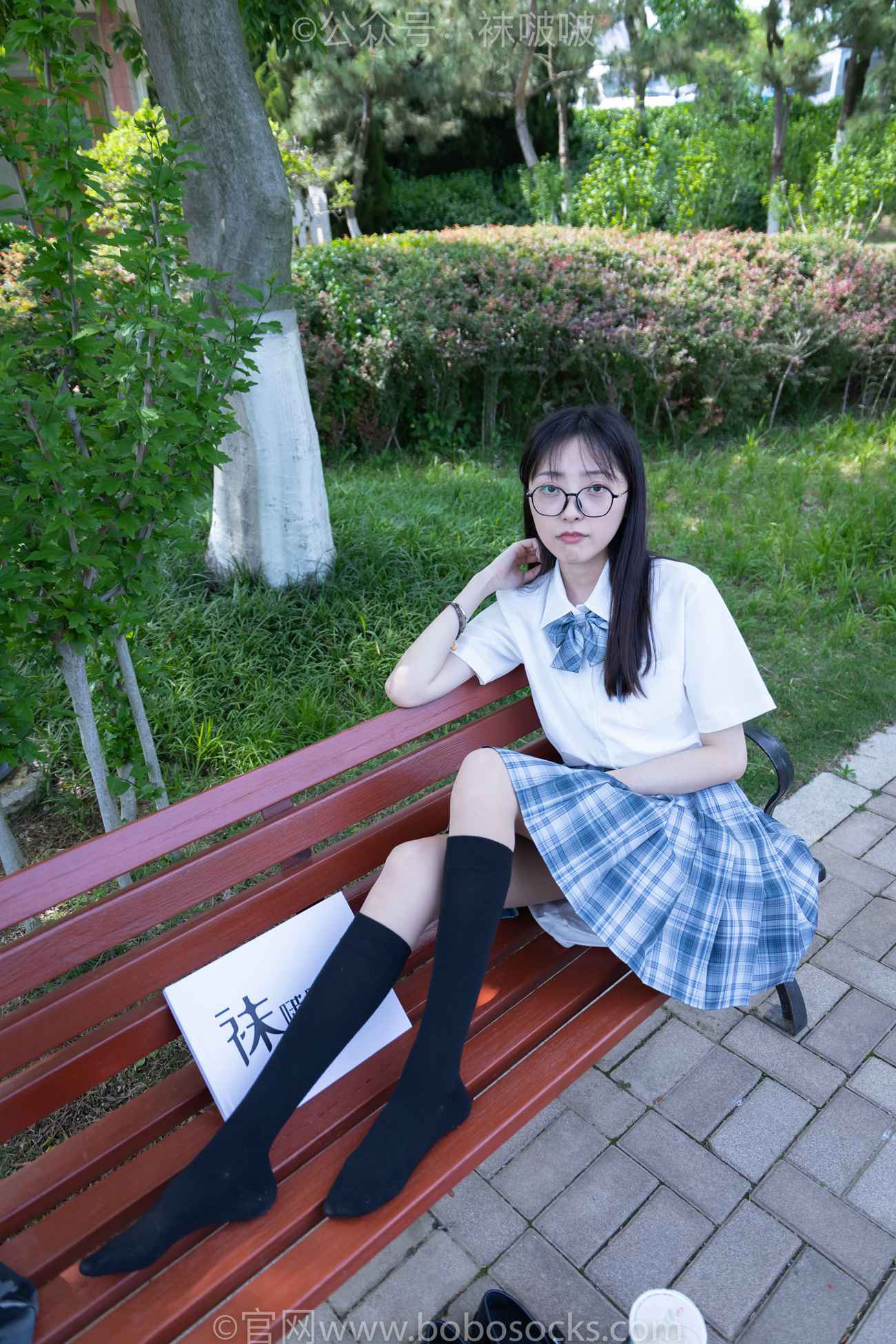 图片[80]-[BoBoSocks袜啵啵]NO.007 稚予-JK制服、皮鞋、黑色中筒棉袜、肉丝[143P] – 速更版-美库