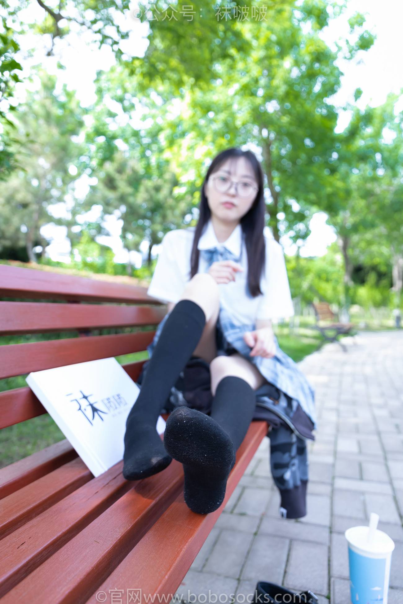 图片[88]-[BoBoSocks袜啵啵]NO.007 稚予-JK制服、皮鞋、黑色中筒棉袜、肉丝[143P] – 速更版-美库