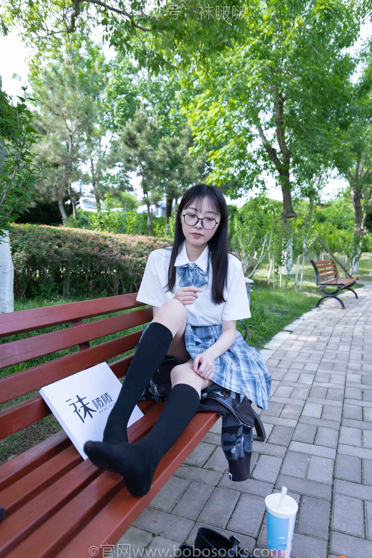 图片[89]-[BoBoSocks袜啵啵]NO.007 稚予-JK制服、皮鞋、黑色中筒棉袜、肉丝[143P] – 速更版-美库