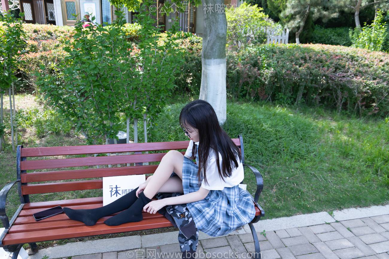图片[95]-[BoBoSocks袜啵啵]NO.007 稚予-JK制服、皮鞋、黑色中筒棉袜、肉丝[143P] – 速更版-美库