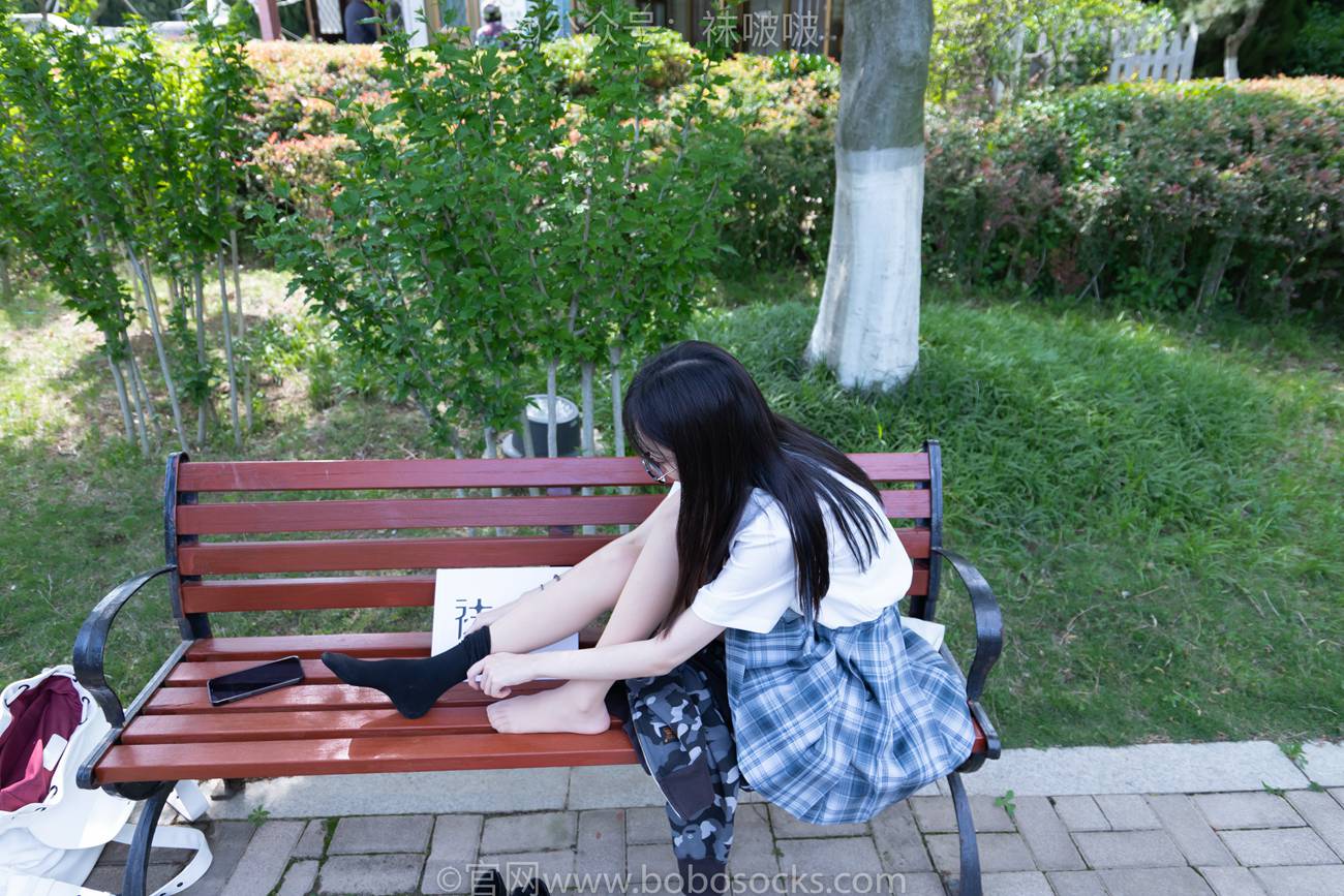 图片[116]-[BoBoSocks袜啵啵]NO.007 稚予-JK制服、皮鞋、黑色中筒棉袜、肉丝[143P] – 速更版-美库