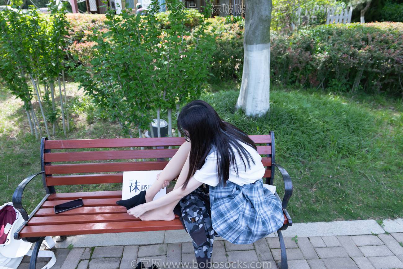 图片[120]-[BoBoSocks袜啵啵]NO.007 稚予-JK制服、皮鞋、黑色中筒棉袜、肉丝[143P] – 速更版-美库