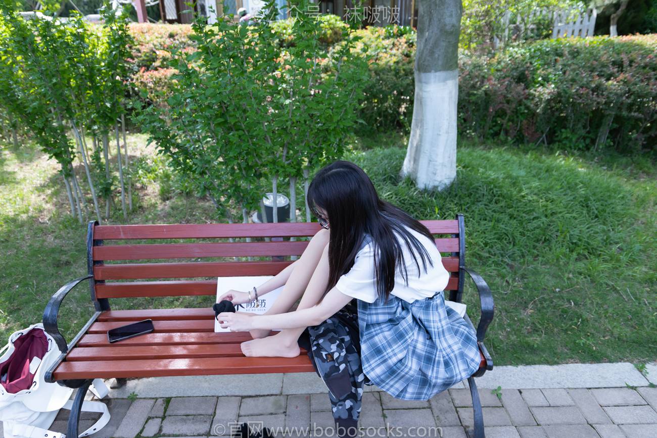 图片[123]-[BoBoSocks袜啵啵]NO.007 稚予-JK制服、皮鞋、黑色中筒棉袜、肉丝[143P] – 速更版-美库