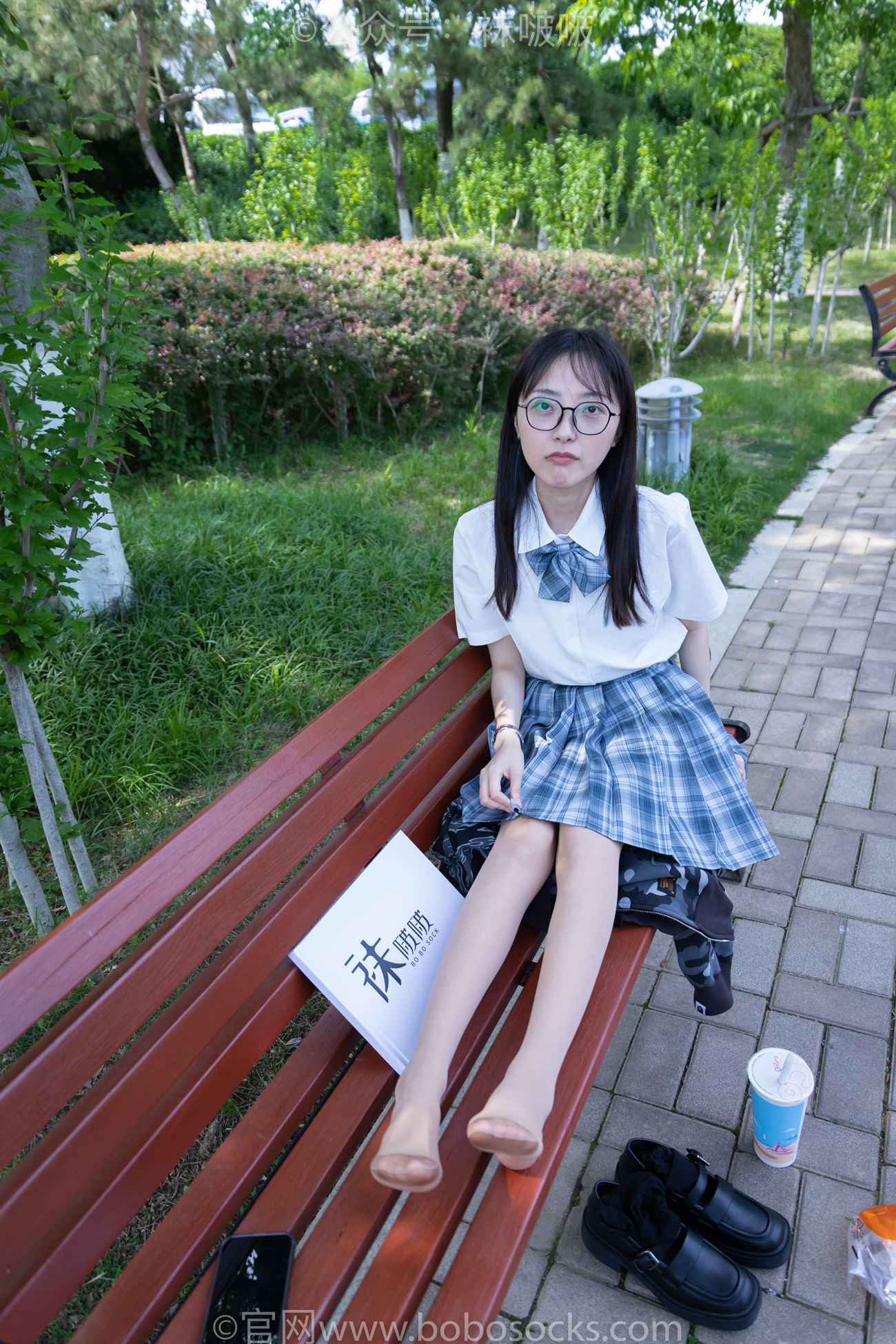 图片[125]-[BoBoSocks袜啵啵]NO.007 稚予-JK制服、皮鞋、黑色中筒棉袜、肉丝[143P] – 速更版-美库