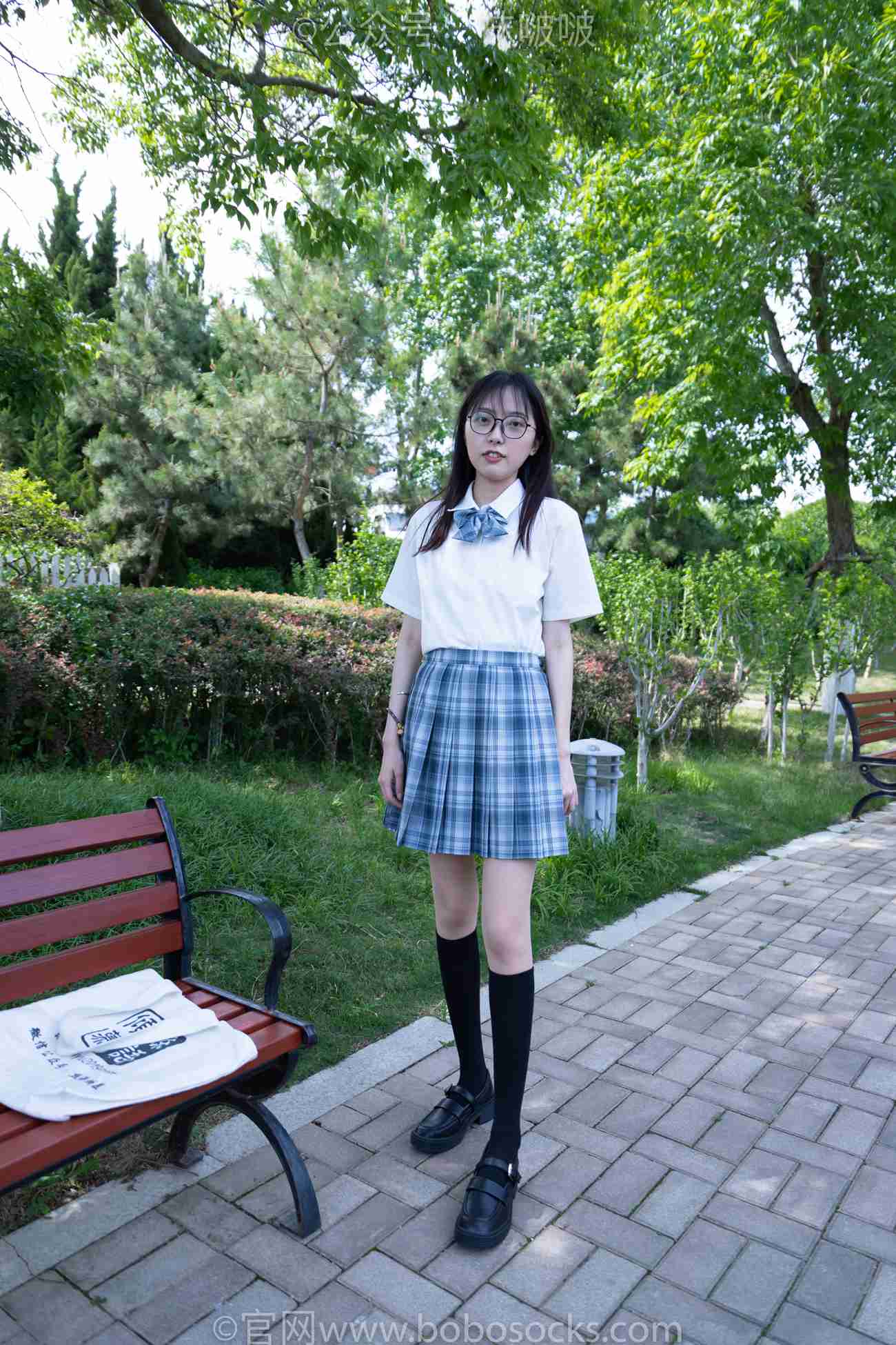 图片[141]-[BoBoSocks袜啵啵]NO.007 稚予-JK制服、皮鞋、黑色中筒棉袜、肉丝[143P] – 速更版-美库