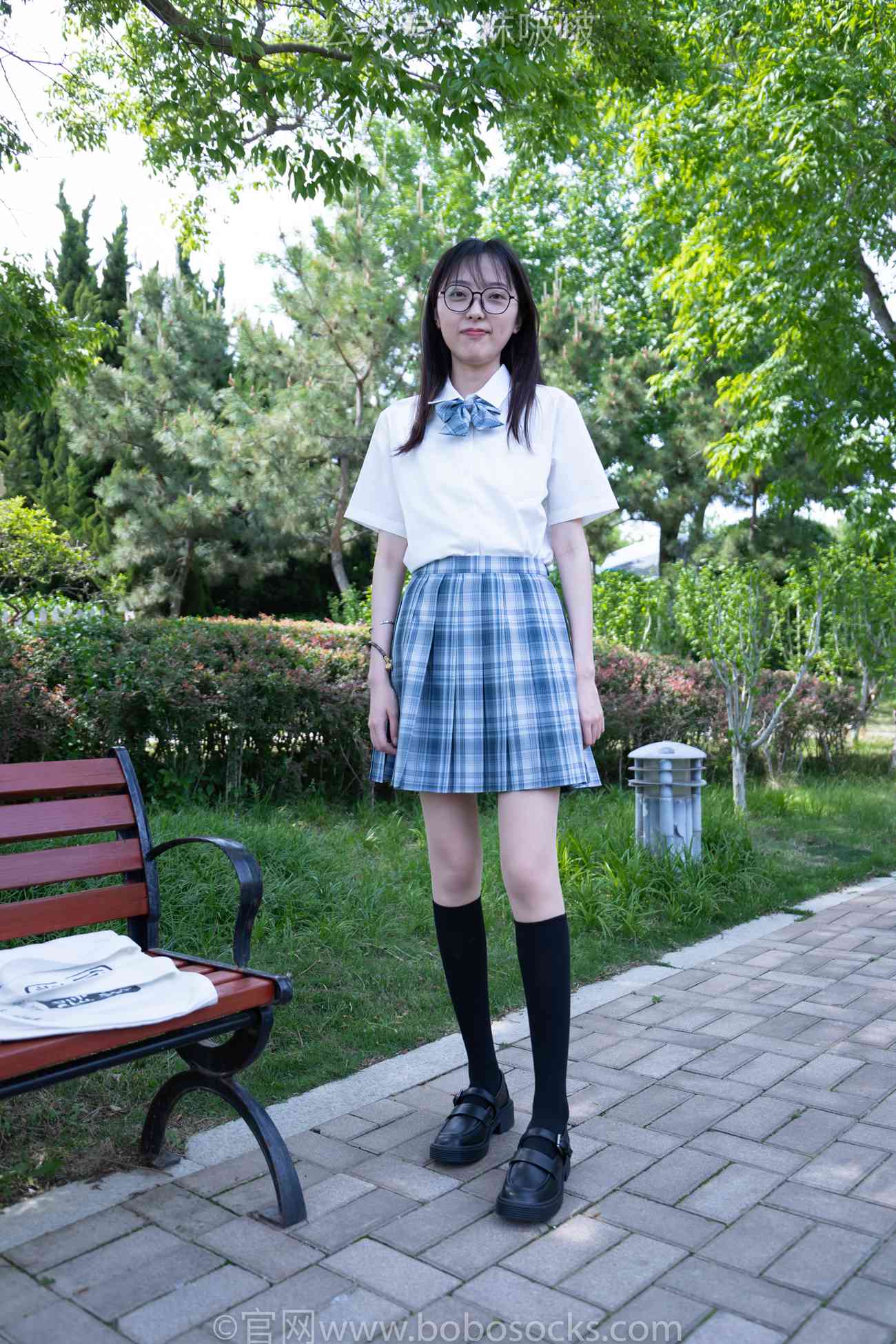 图片[142]-[BoBoSocks袜啵啵]NO.007 稚予-JK制服、皮鞋、黑色中筒棉袜、肉丝[143P] – 速更版-美库