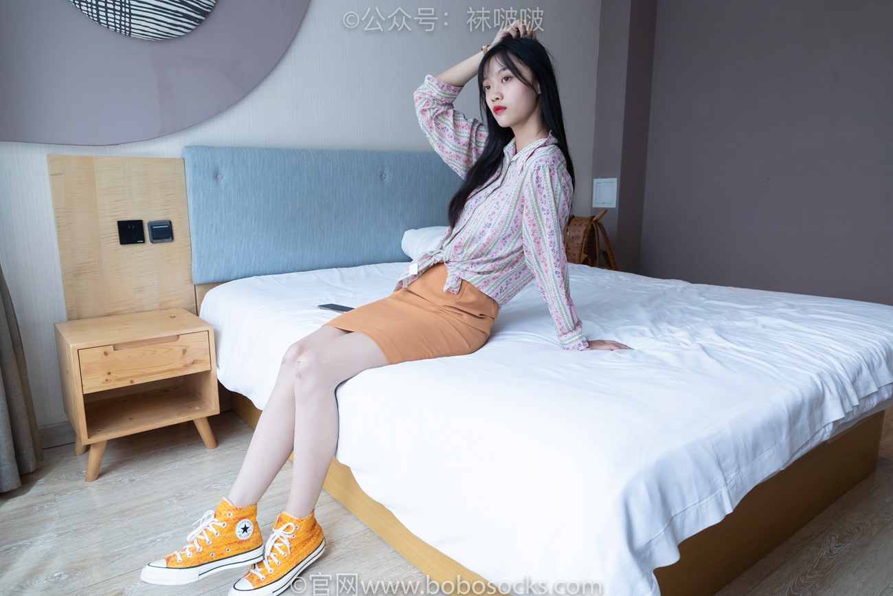 图片[10]-[BoBoSocks袜啵啵]NO.008 涵涵-帆布鞋、白色短棉袜、肉丝[139P] – 速更版-美库