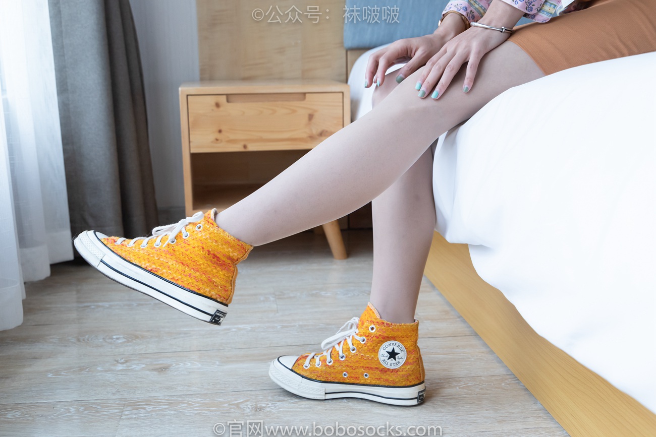图片[13]-[BoBoSocks袜啵啵]NO.008 涵涵-帆布鞋、白色短棉袜、肉丝[139P] – 速更版-美库