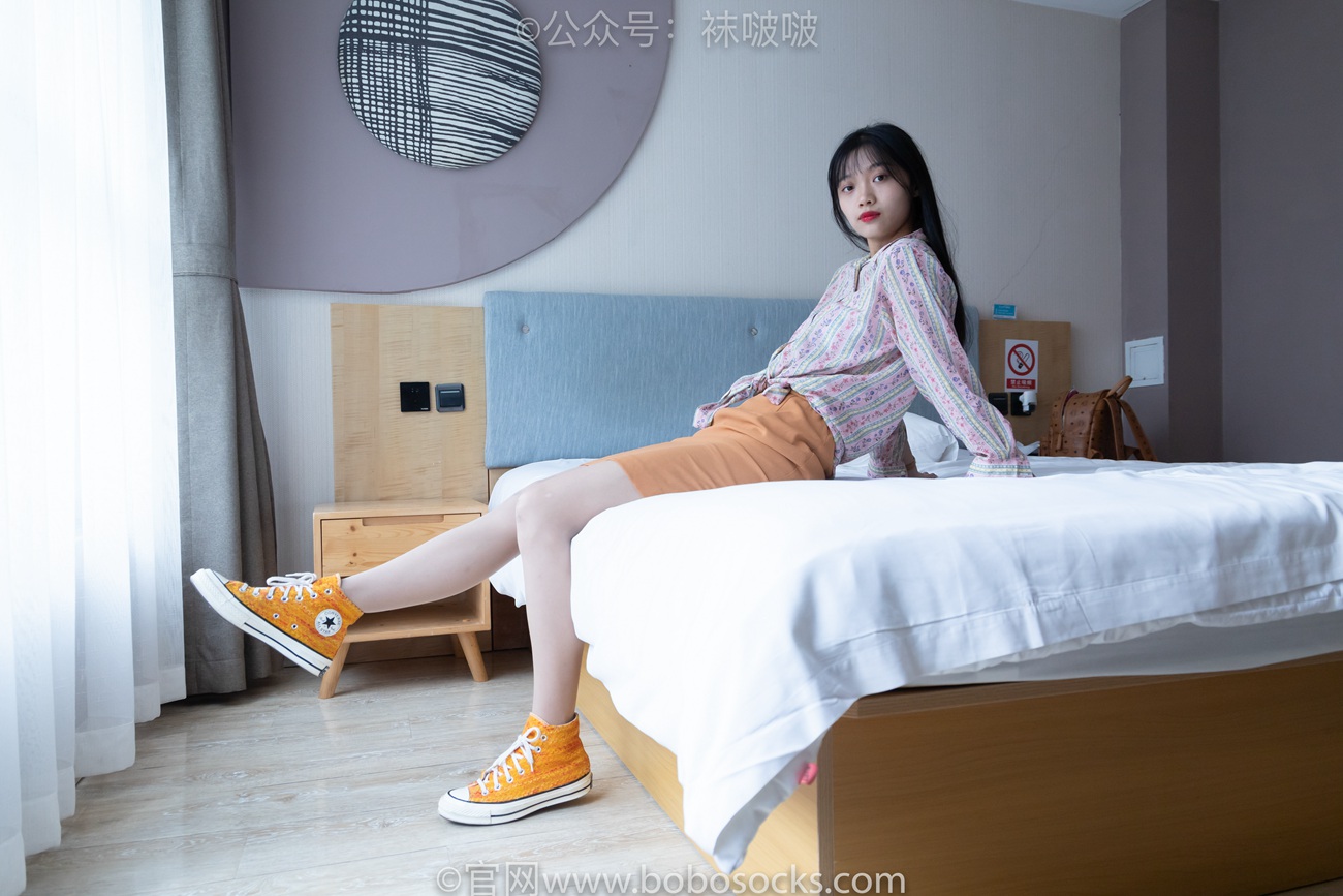 图片[14]-[BoBoSocks袜啵啵]NO.008 涵涵-帆布鞋、白色短棉袜、肉丝[139P] – 速更版-美库