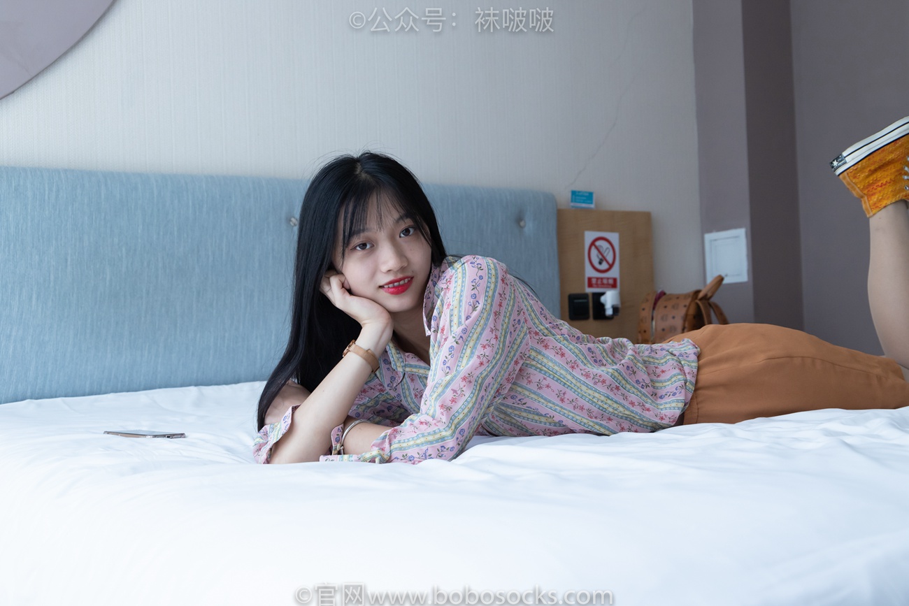 图片[17]-[BoBoSocks袜啵啵]NO.008 涵涵-帆布鞋、白色短棉袜、肉丝[139P] – 速更版-美库