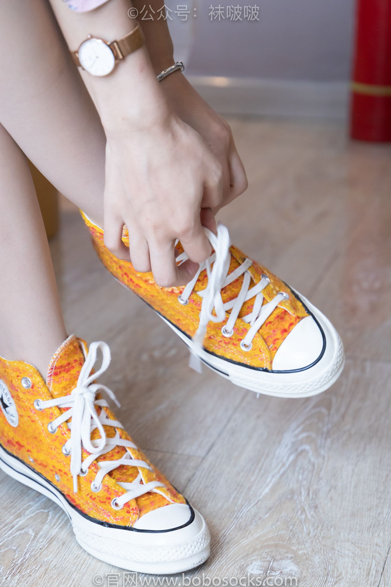 图片[23]-[BoBoSocks袜啵啵]NO.008 涵涵-帆布鞋、白色短棉袜、肉丝[139P] – 速更版-美库